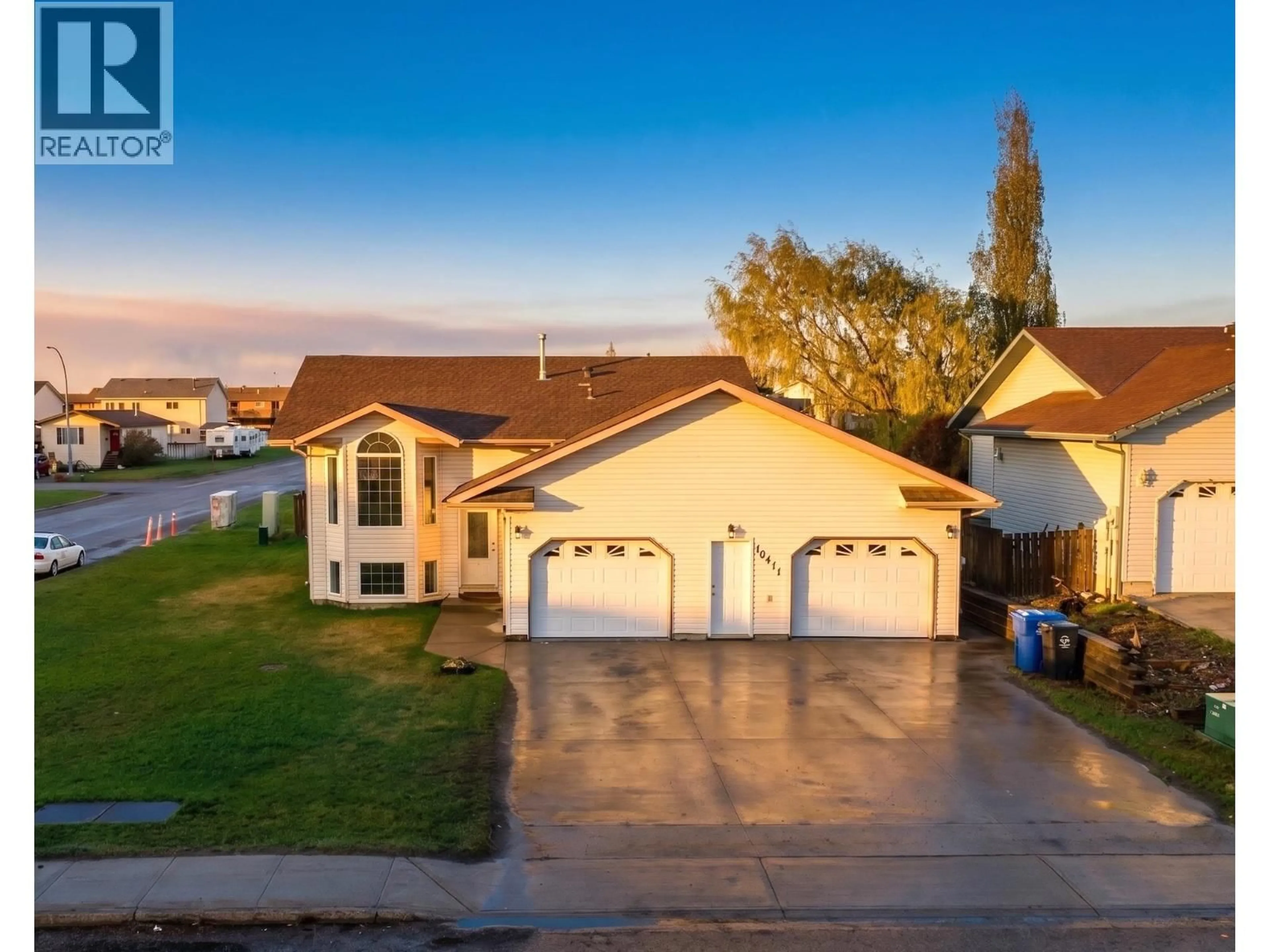 A pic from outside/outdoor area/front of a property/back of a property/a pic from drone, street for 10411 90 STREET, Fort St. John British Columbia V1J6S6