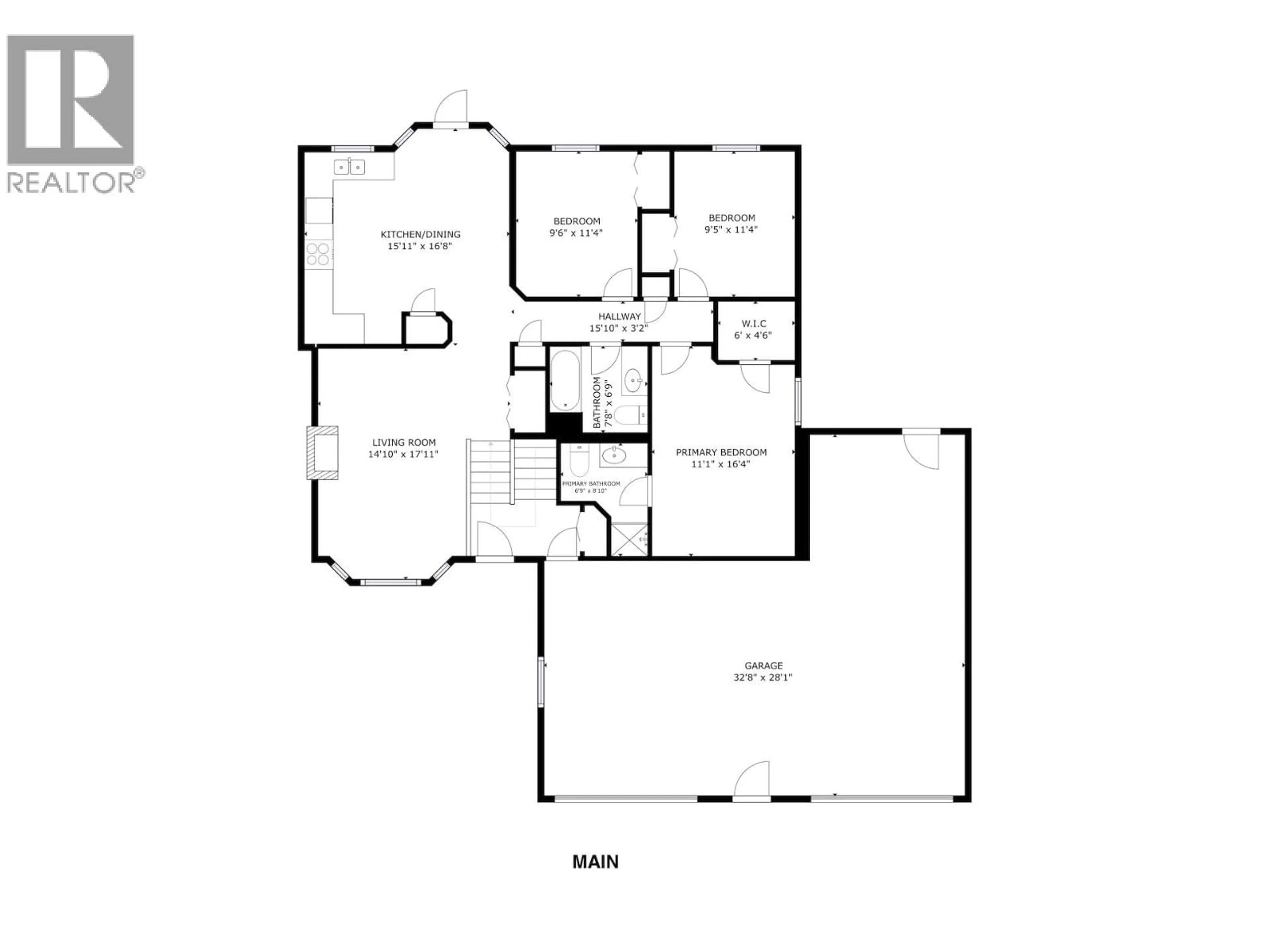 Floor plan for 10411 90 STREET, Fort St. John British Columbia V1J6S6