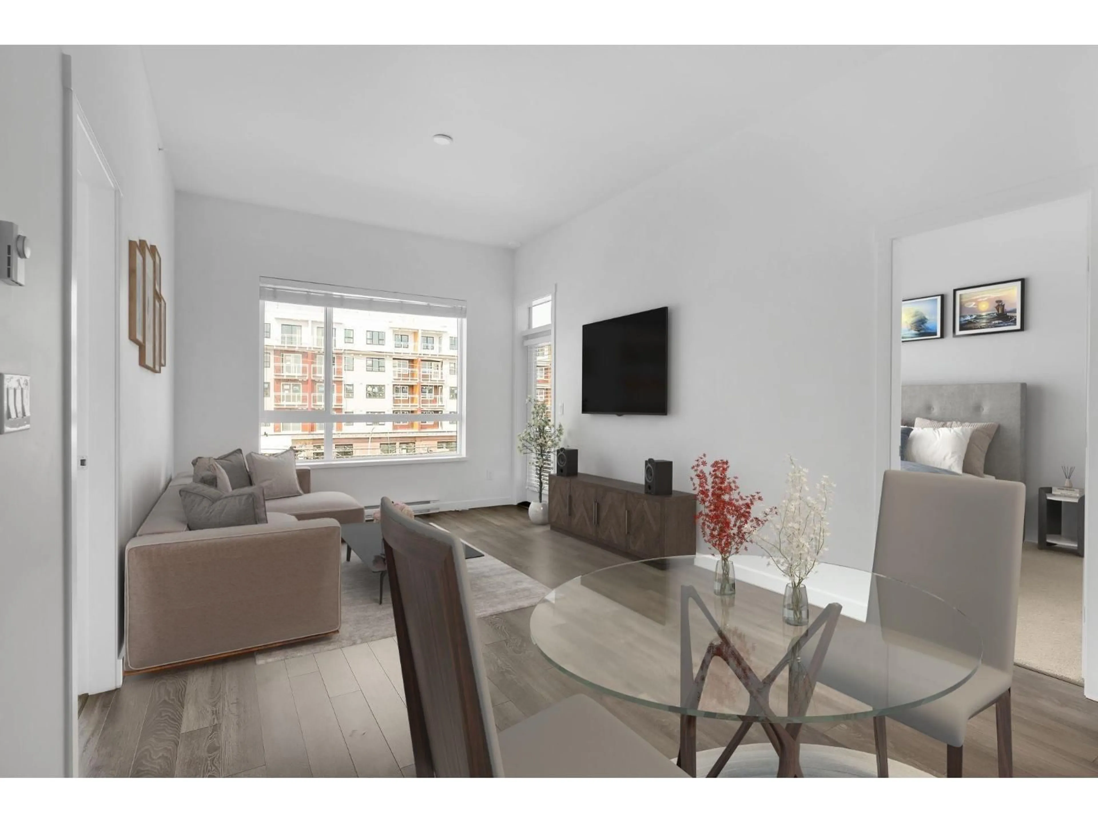 Living room with furniture, unknown for 413 - 13628 81A AVENUE, Surrey British Columbia V3W3E2