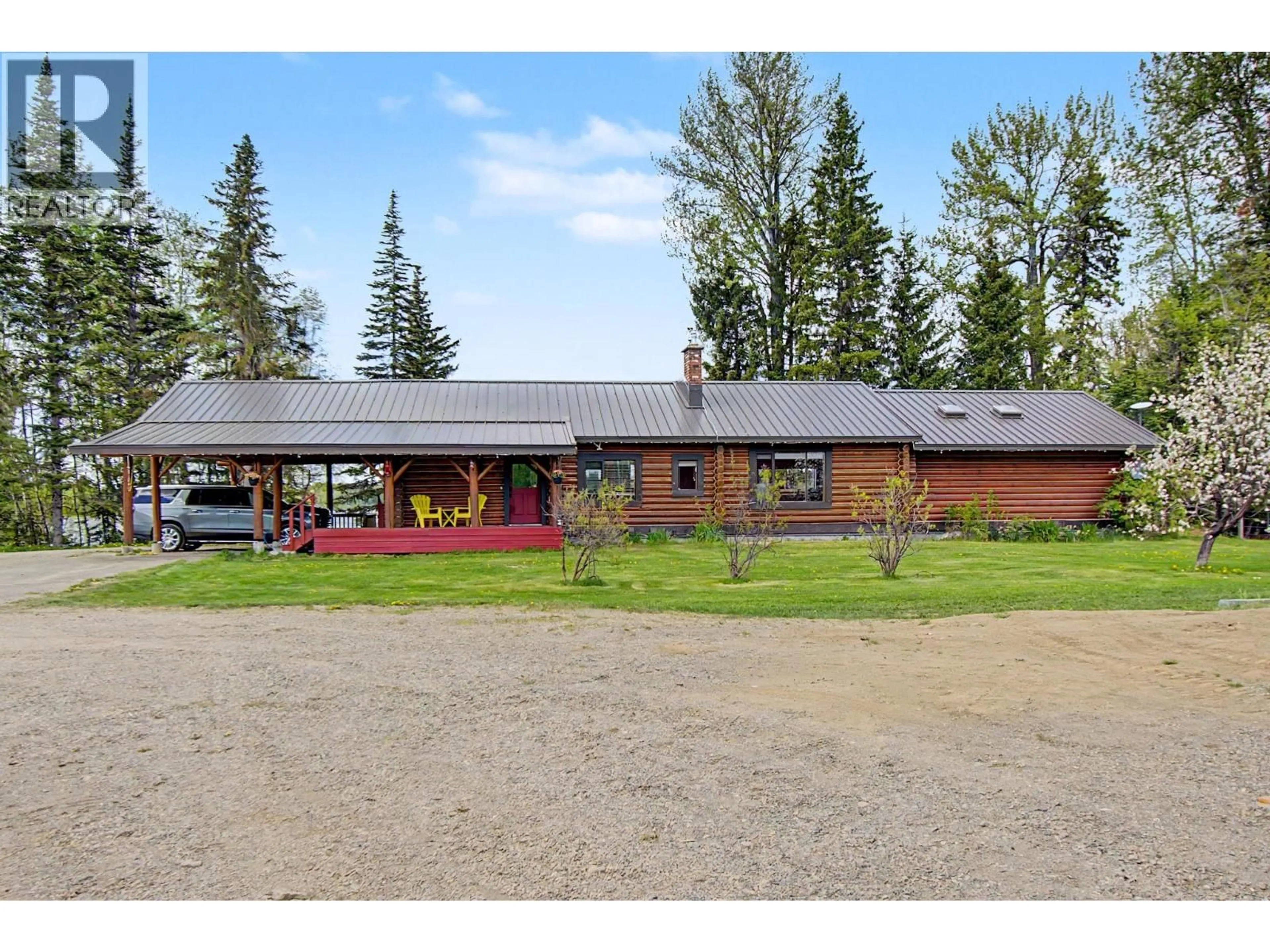 A pic from outside/outdoor area/front of a property/back of a property/a pic from drone, unknown for 15110 NUKKO LAKE ESTATES ROAD, Nukko Lake British Columbia V2K5K7