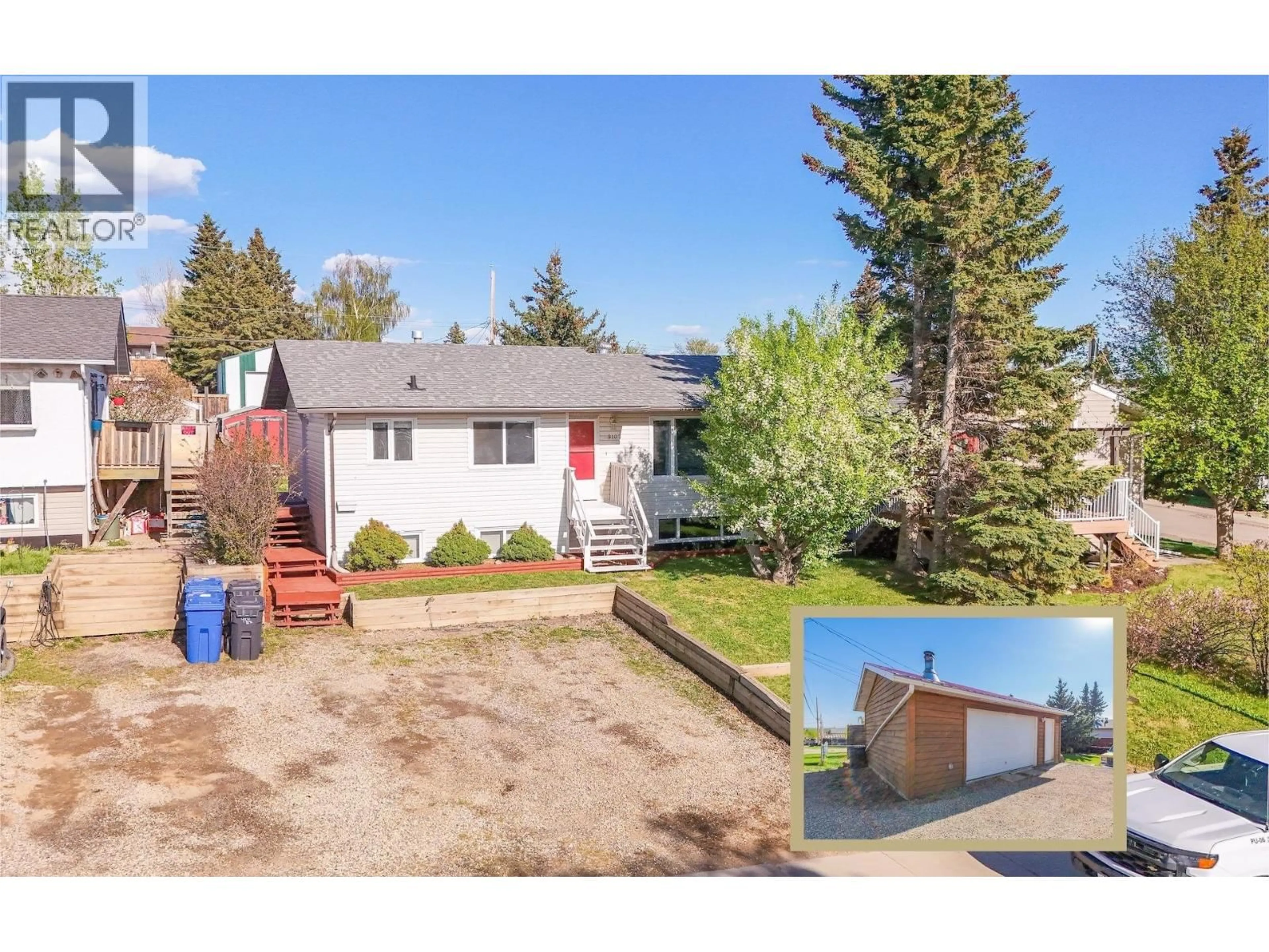 A pic from outside/outdoor area/front of a property/back of a property/a pic from drone, street for 9107 88 STREET, Fort St. John British Columbia V1J5B3