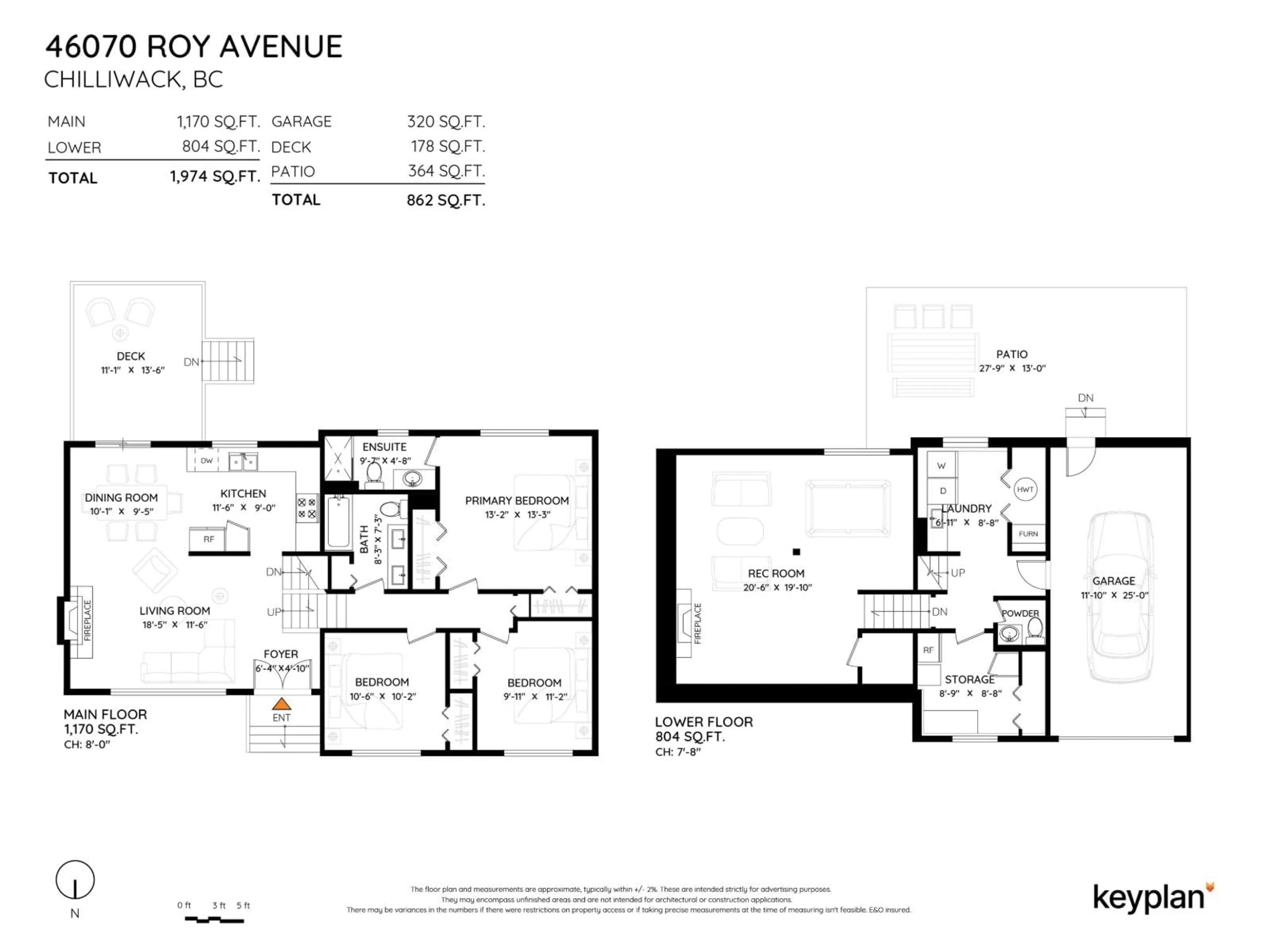 Floor plan for 46070 ROY AVENUE, Chilliwack British Columbia V2R2C2