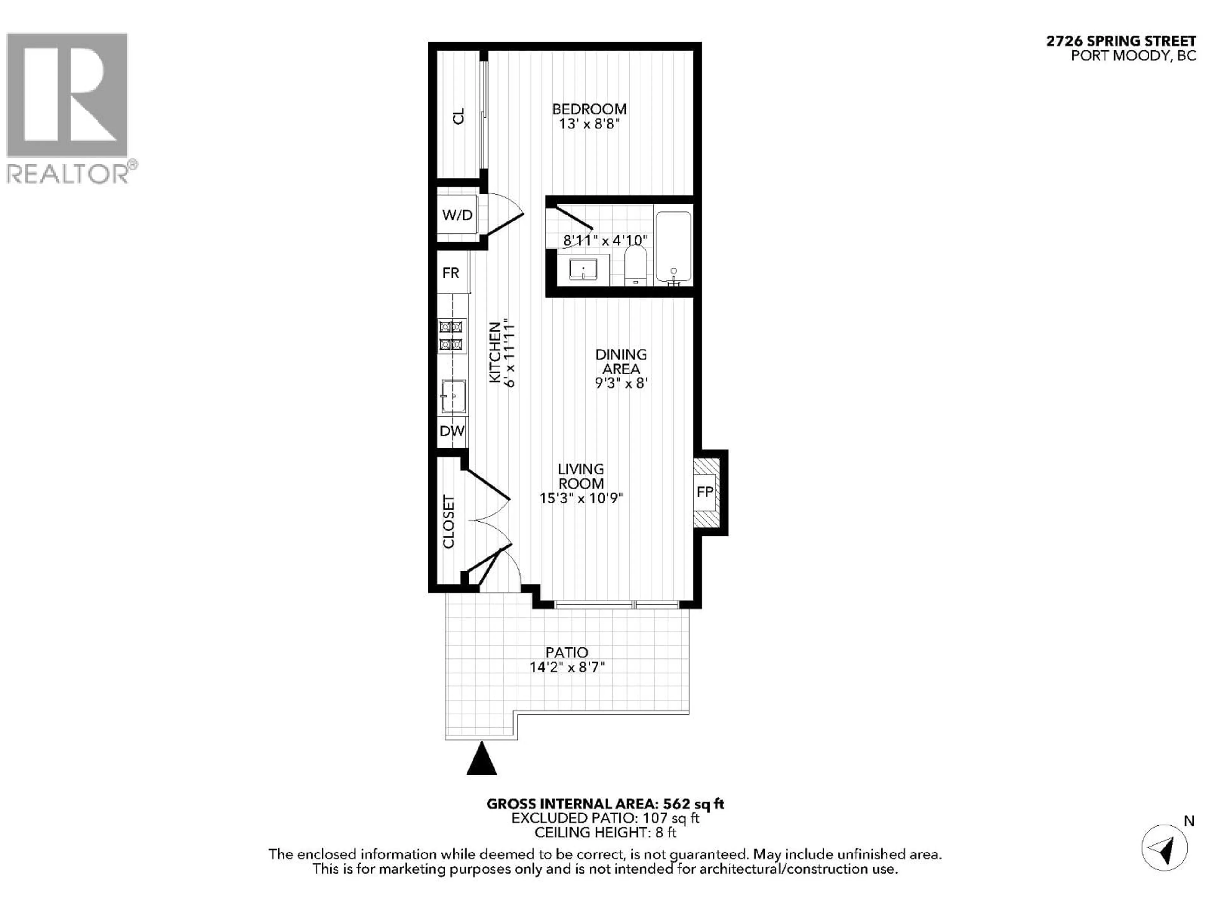 Floor plan for 2726 SPRING STREET, Port Moody British Columbia V3H0K7
