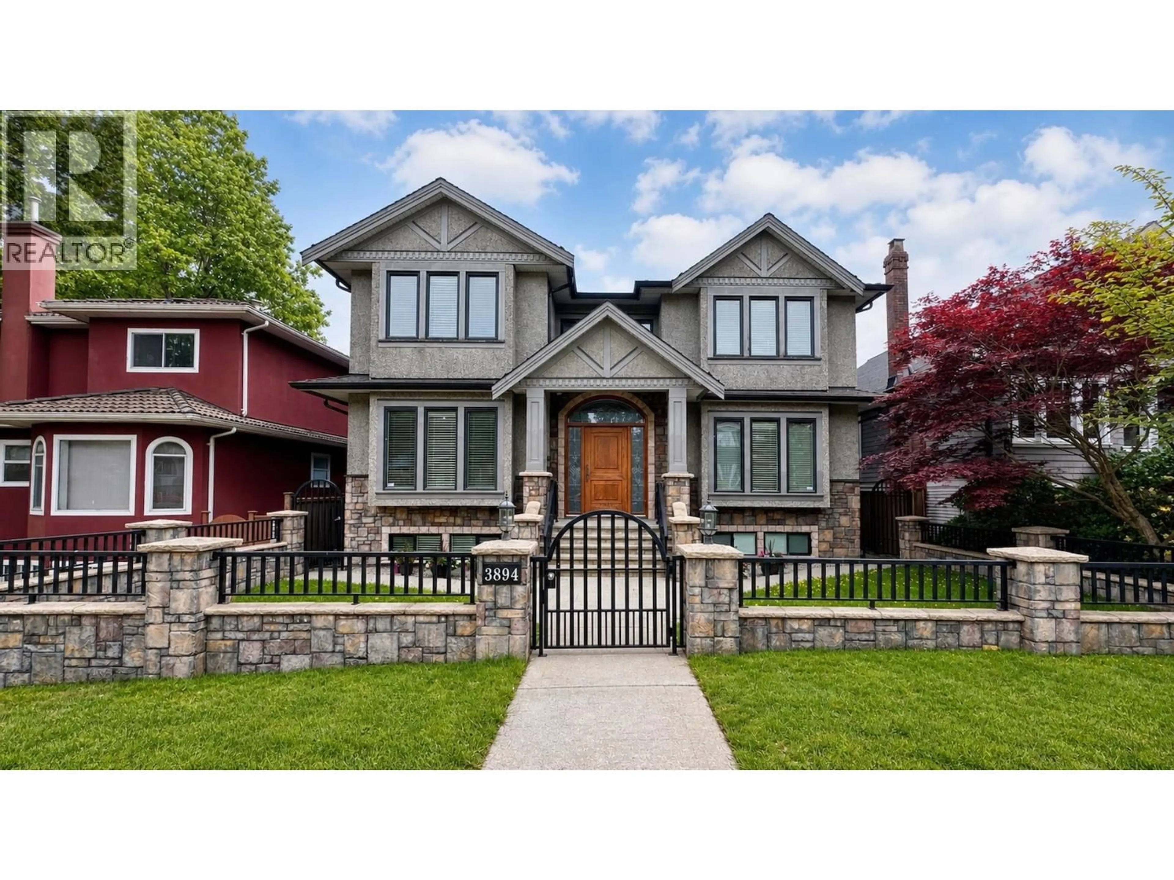 Home with brick exterior material, street for 3894 OXFORD STREET, Burnaby British Columbia V5C1C3