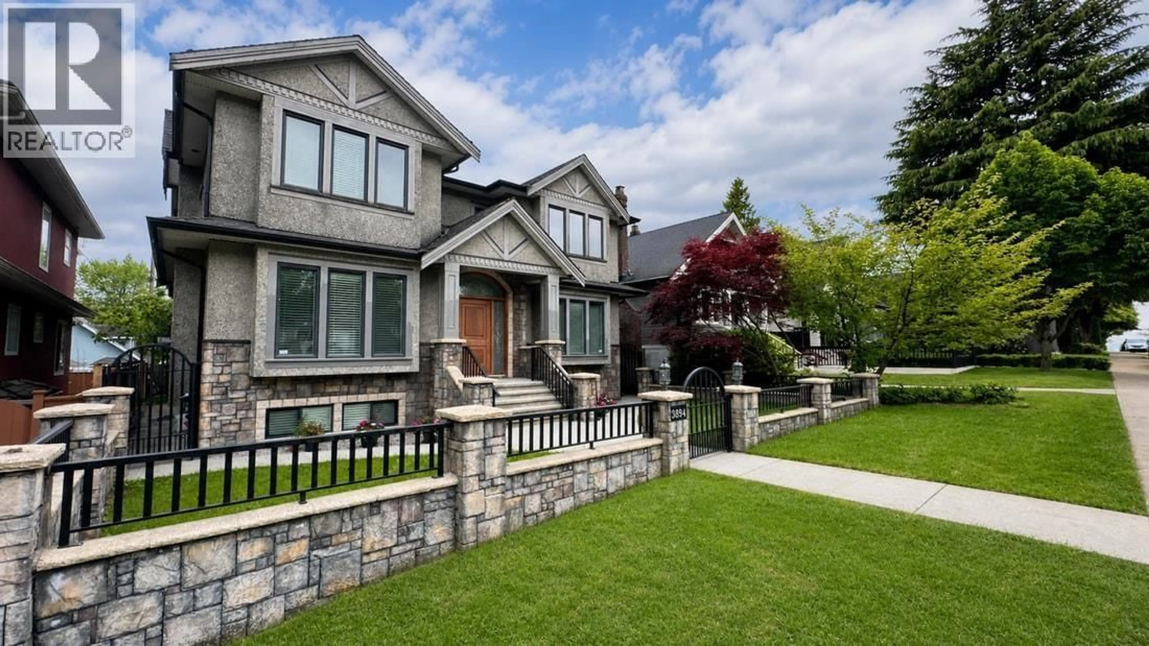 Home with brick exterior material, street for 3894 OXFORD STREET, Burnaby British Columbia V5C1C3