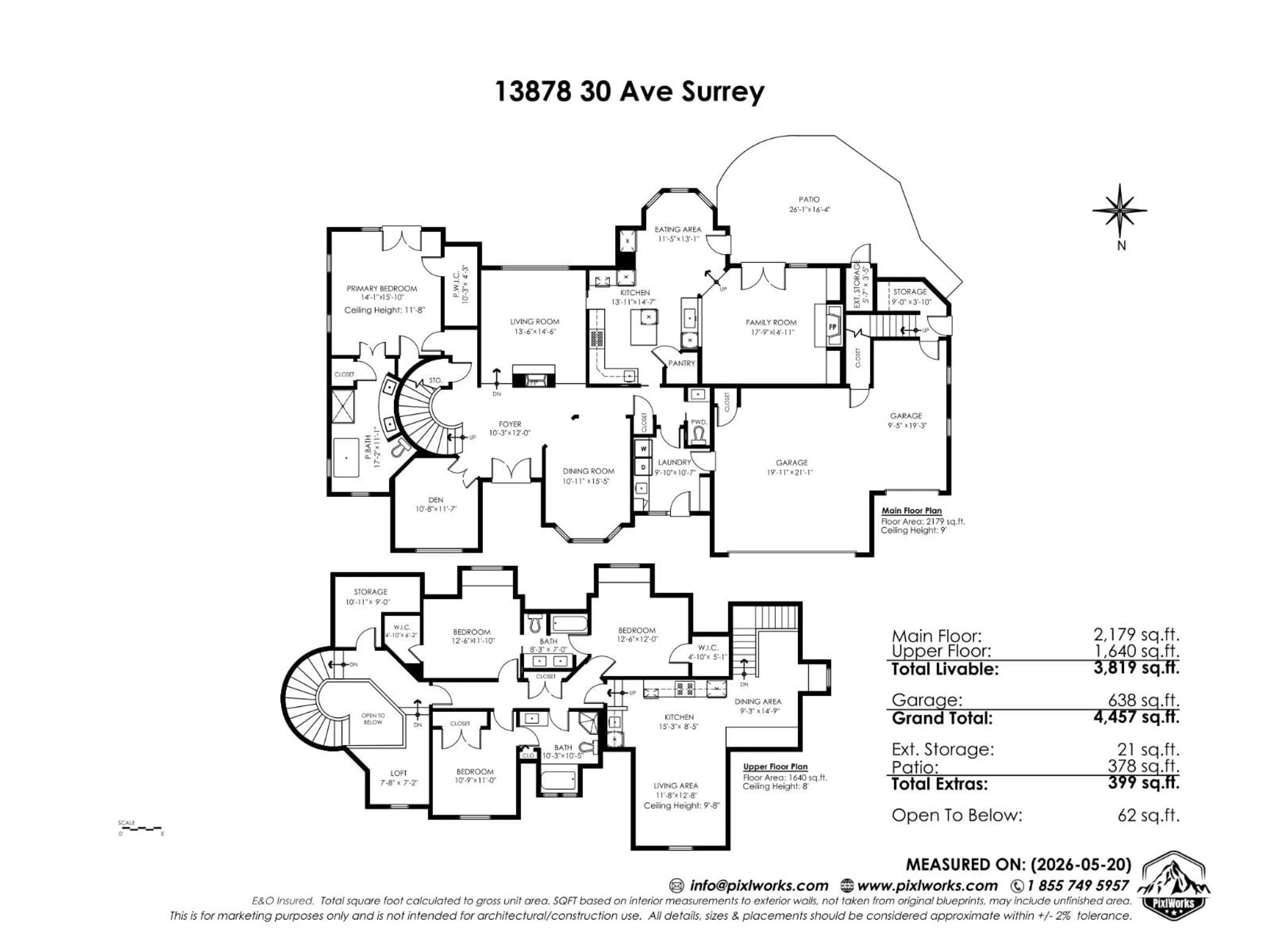 Floor plan for 13878 30 AVENUE, Surrey British Columbia V4P2N2