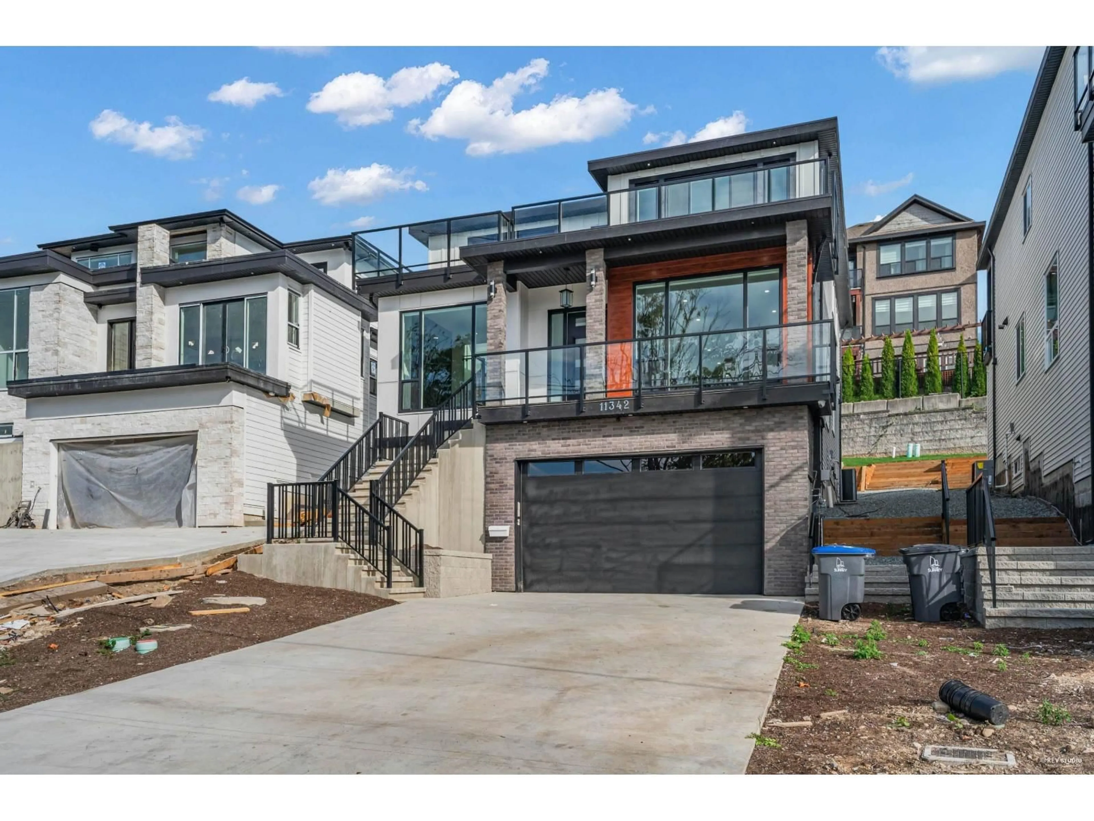 Home with brick exterior material, street for 11342 RIVER ROAD, Surrey British Columbia V3V2V6