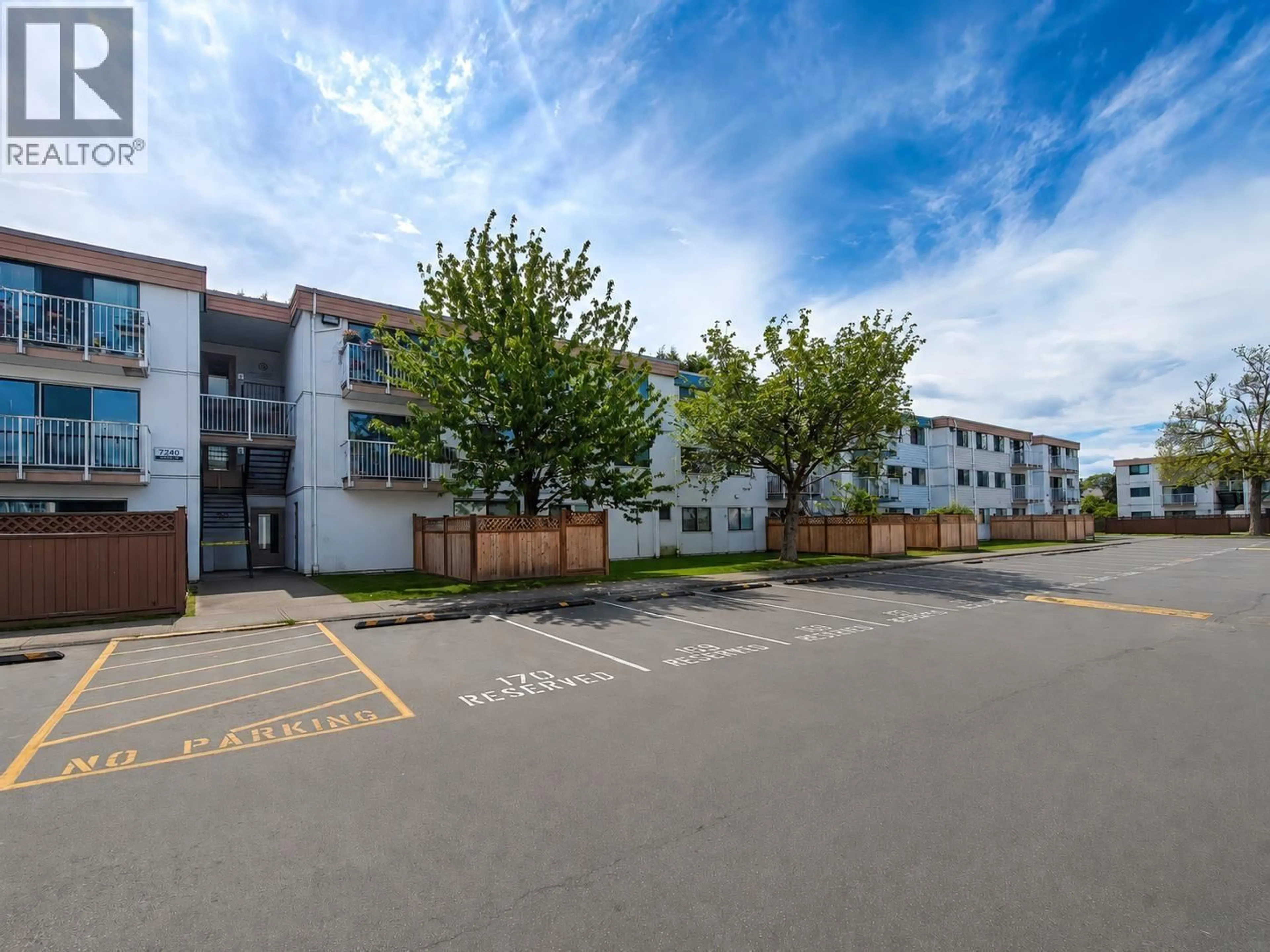 A pic from outside/outdoor area/front of a property/back of a property/a pic from drone, building for 116 - 7180 LINDSAY ROAD, Richmond British Columbia V7C3M6