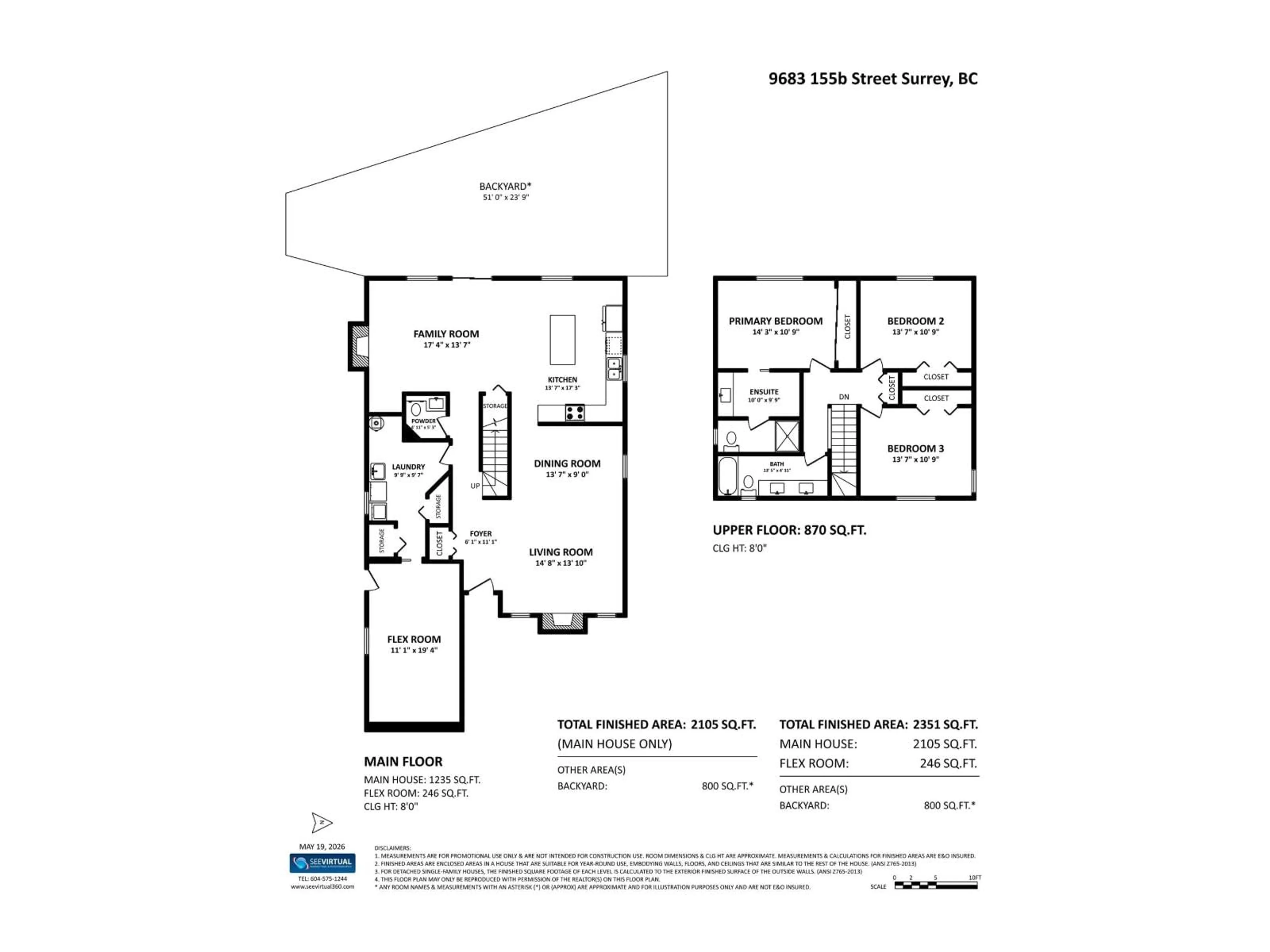 Floor plan for 9683 155B STREET, Surrey British Columbia V3R7N9