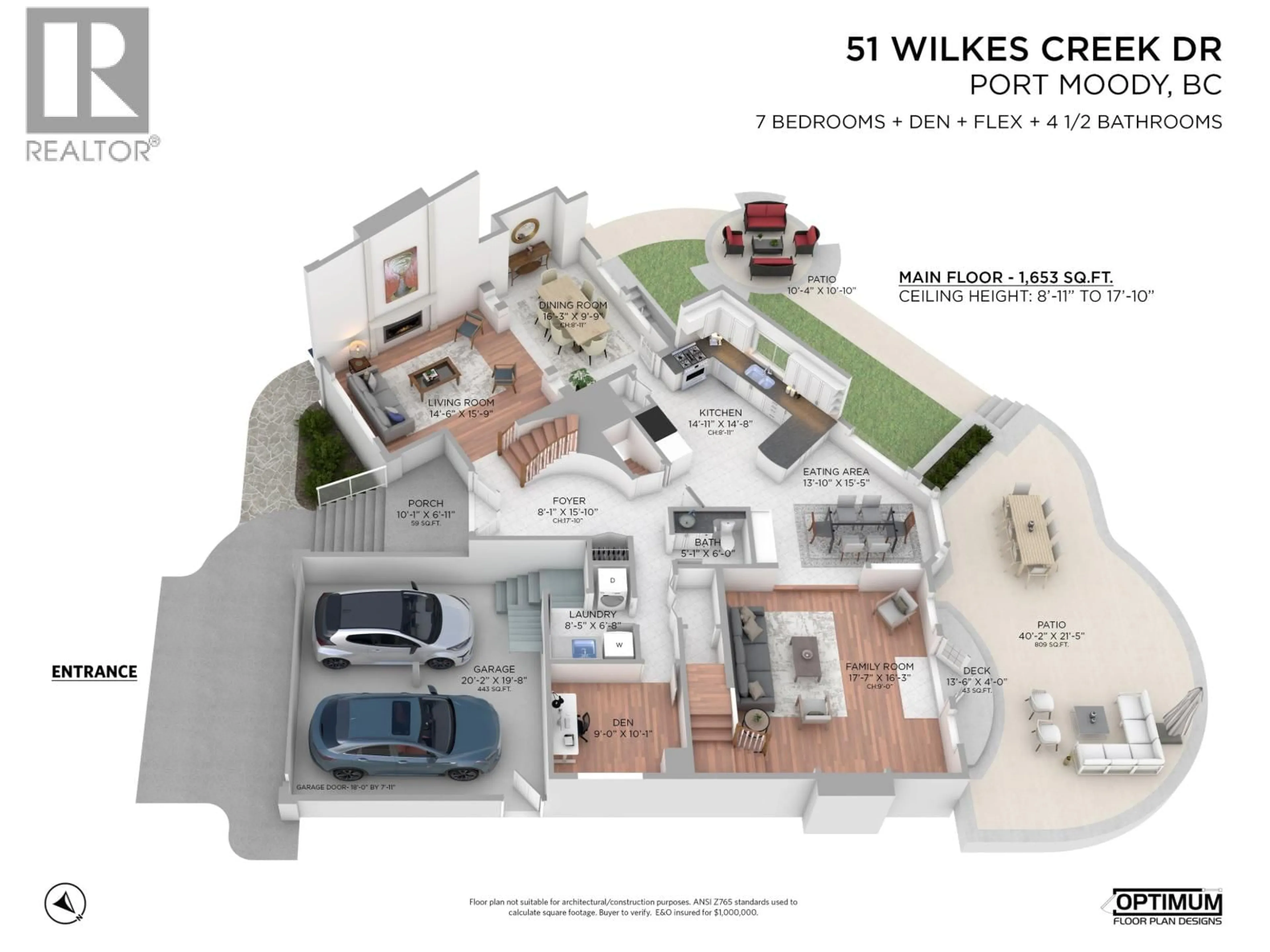 Floor plan for 51 WILKES CREEK DRIVE, Port Moody British Columbia V3H4Z9
