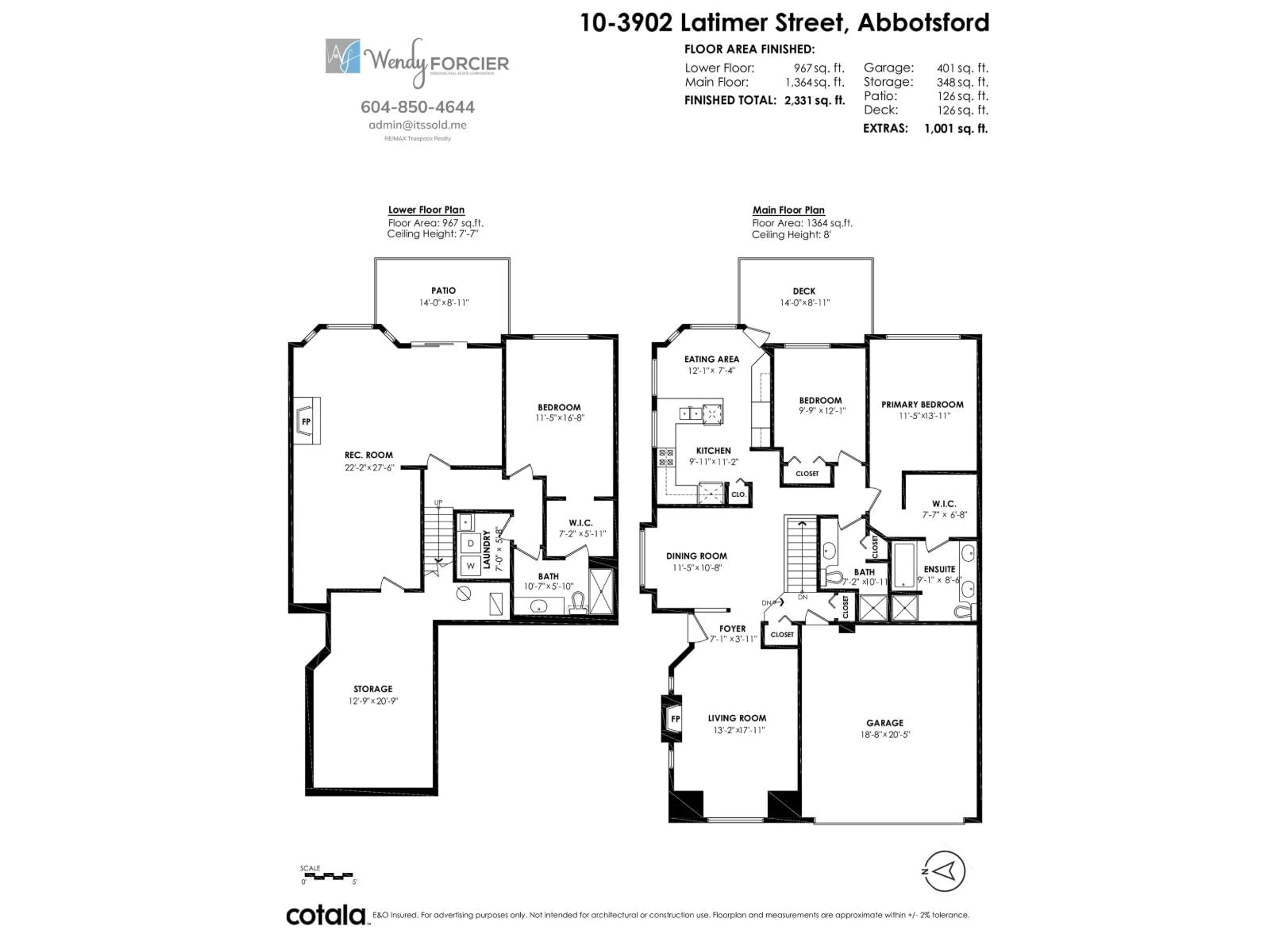 Floor plan for 10 - 3902 LATIMER STREET, Abbotsford British Columbia V2S7L5