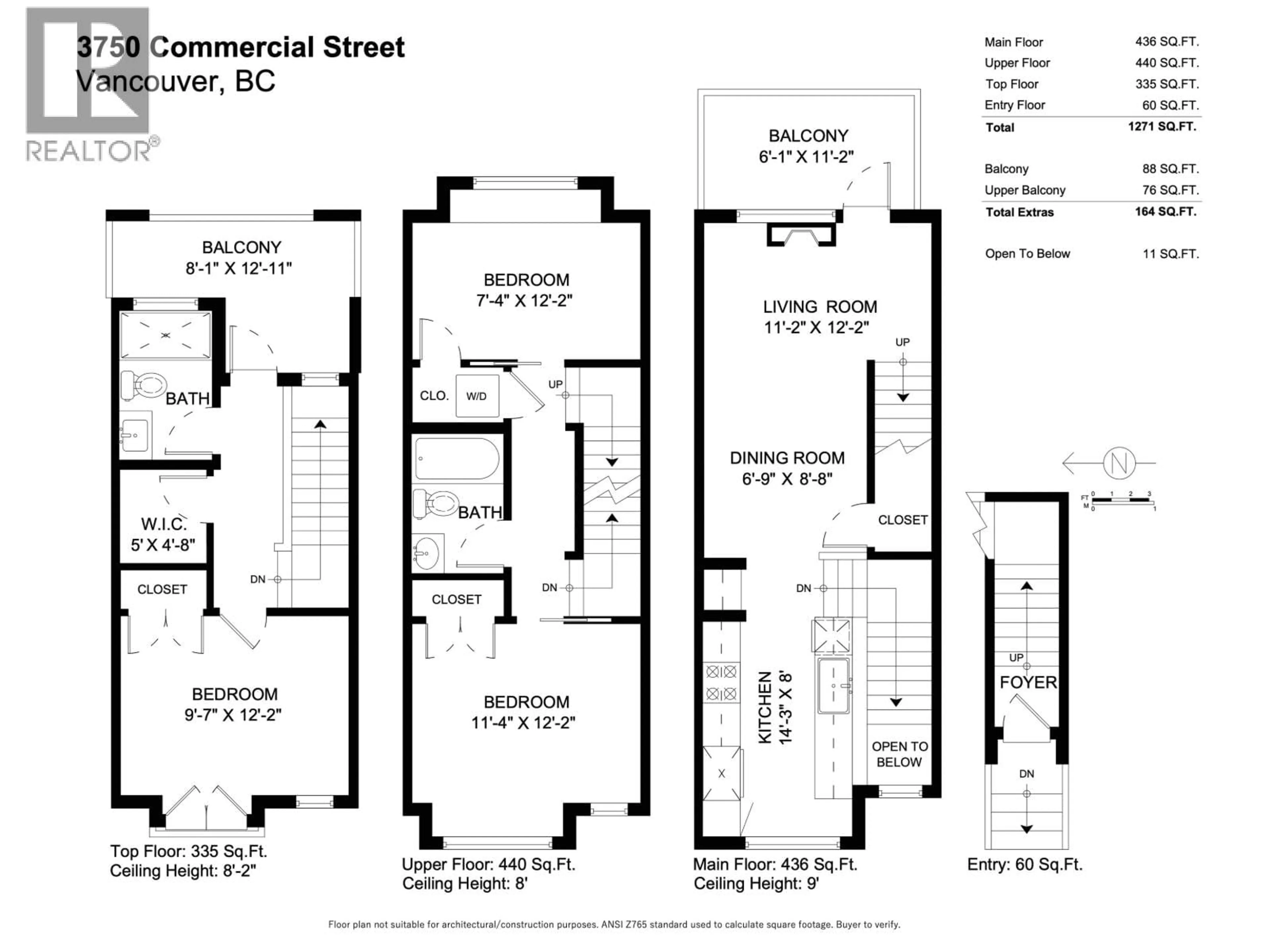 Floor plan for 3750 COMMERCIAL STREET, Vancouver British Columbia V5N4G2