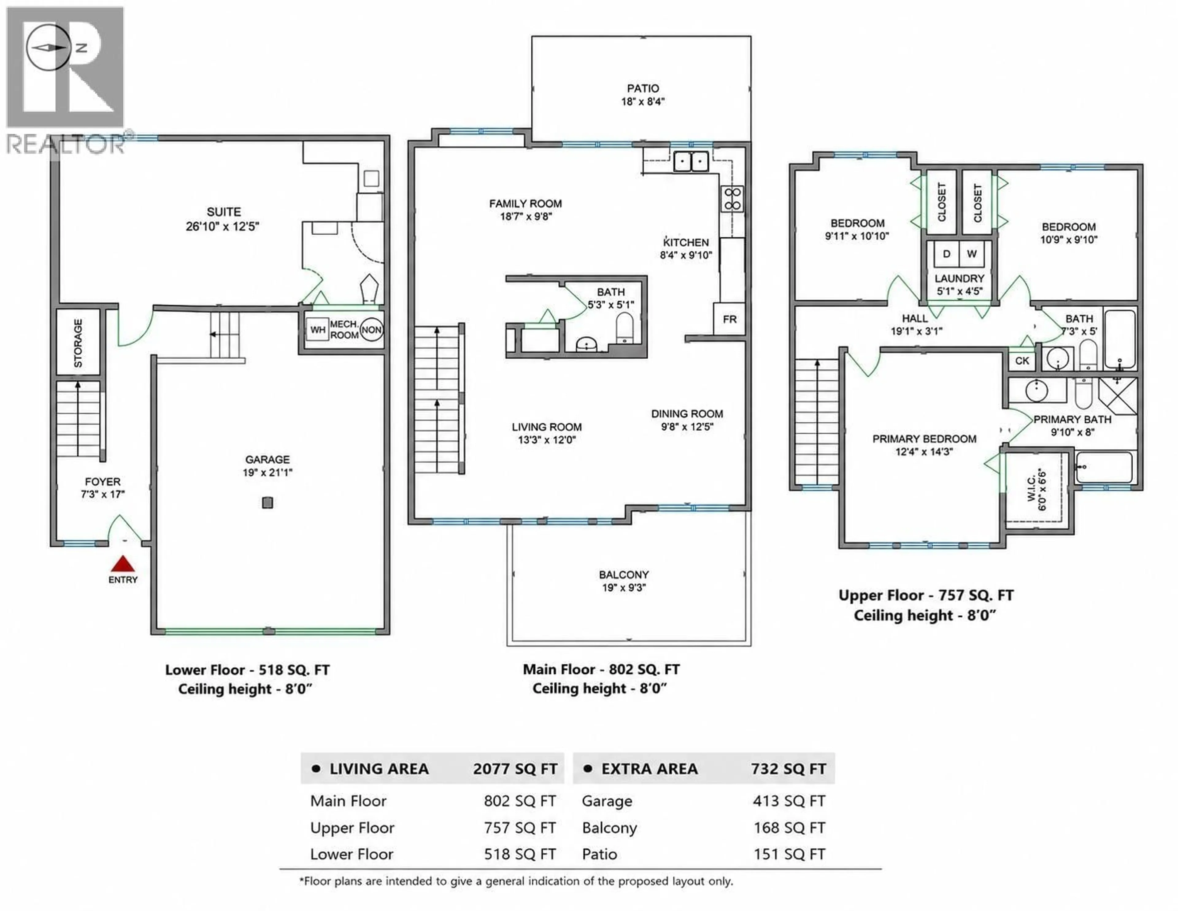 Floor plan for 5 - 2382 PARKWAY BOULEVARD, Coquitlam British Columbia V3E3M4