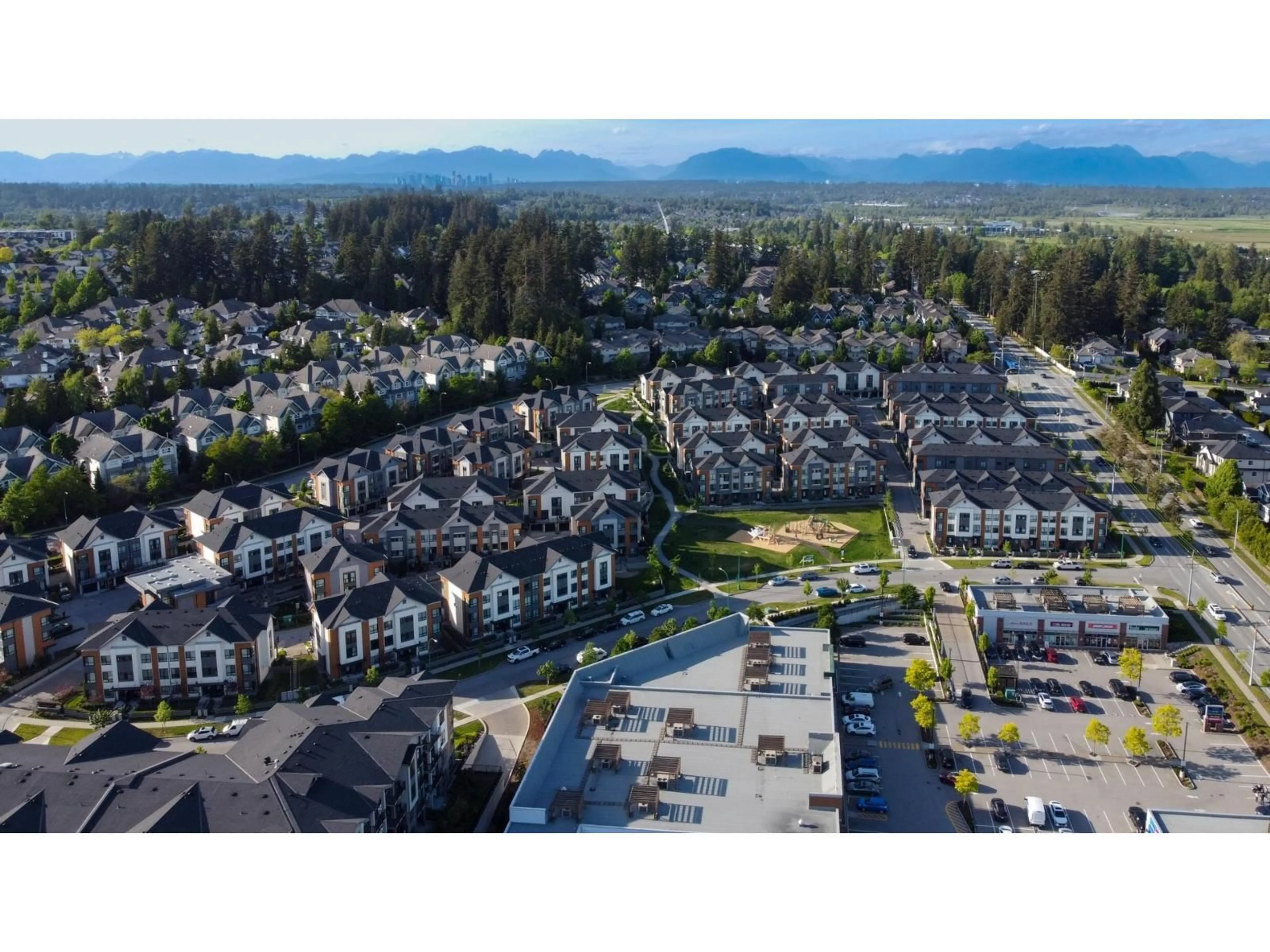 A pic from outside/outdoor area/front of a property/back of a property/a pic from drone, mountain view for 154 - 15111 EDMUND DRIVE, Surrey British Columbia V3S0A5