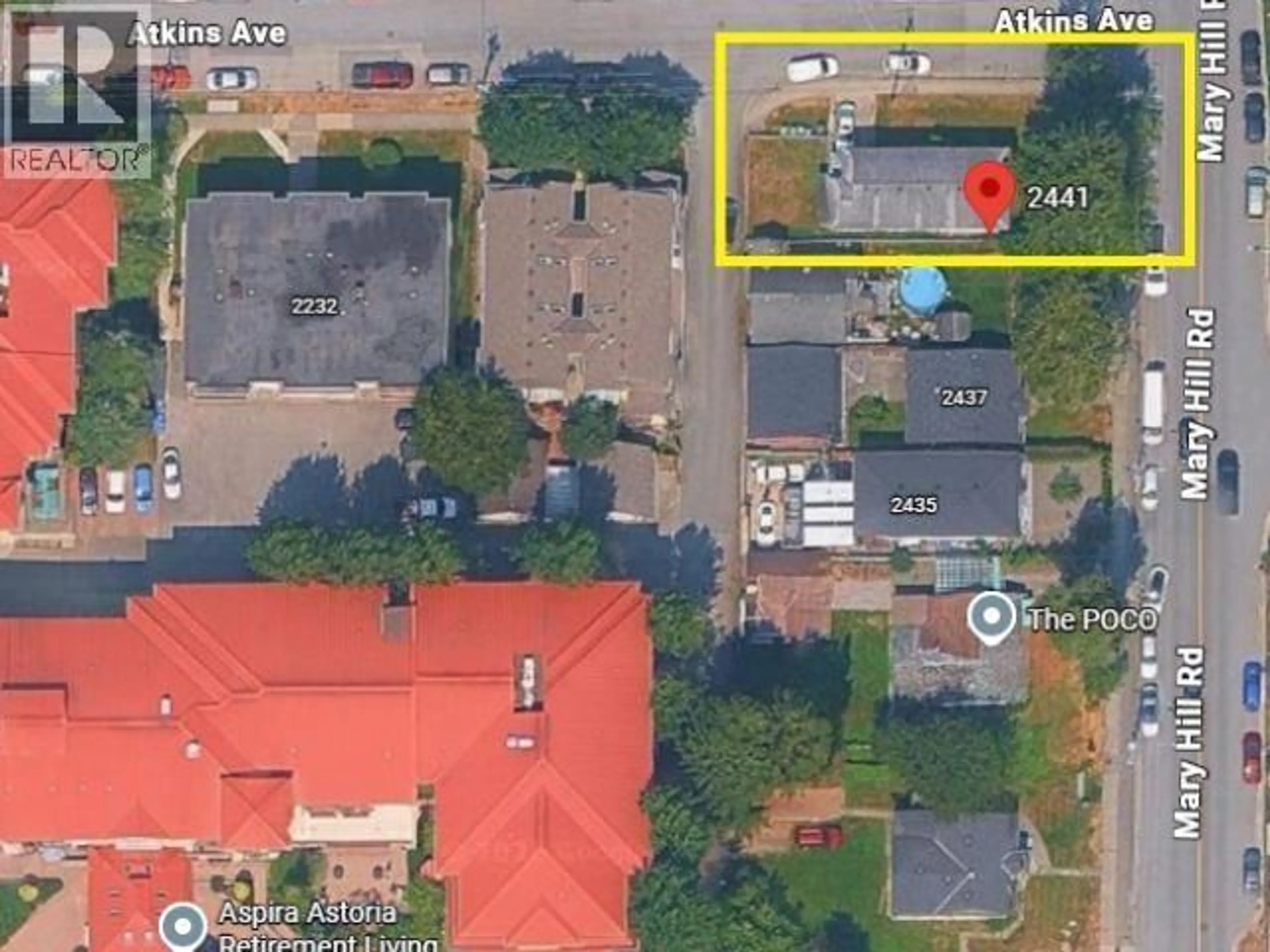 A pic from outside/outdoor area/front of a property/back of a property/a pic from drone, street for 2441 MARY HILL ROAD, Port Coquitlam British Columbia V3C3A9