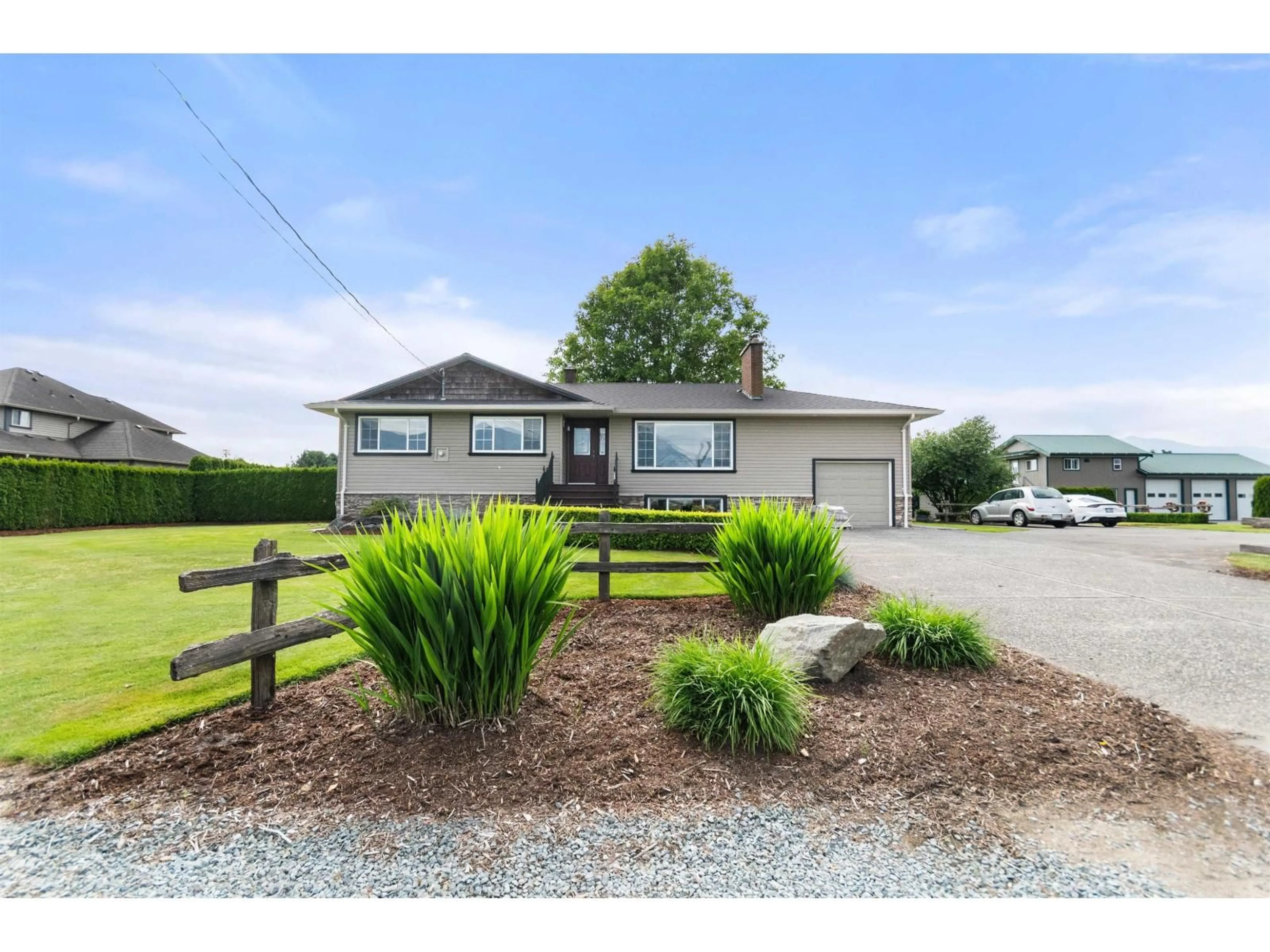 A pic from outside/outdoor area/front of a property/back of a property/a pic from drone, unknown for 10195 GILLANDERS ROAD, Chilliwack British Columbia V2P6H4