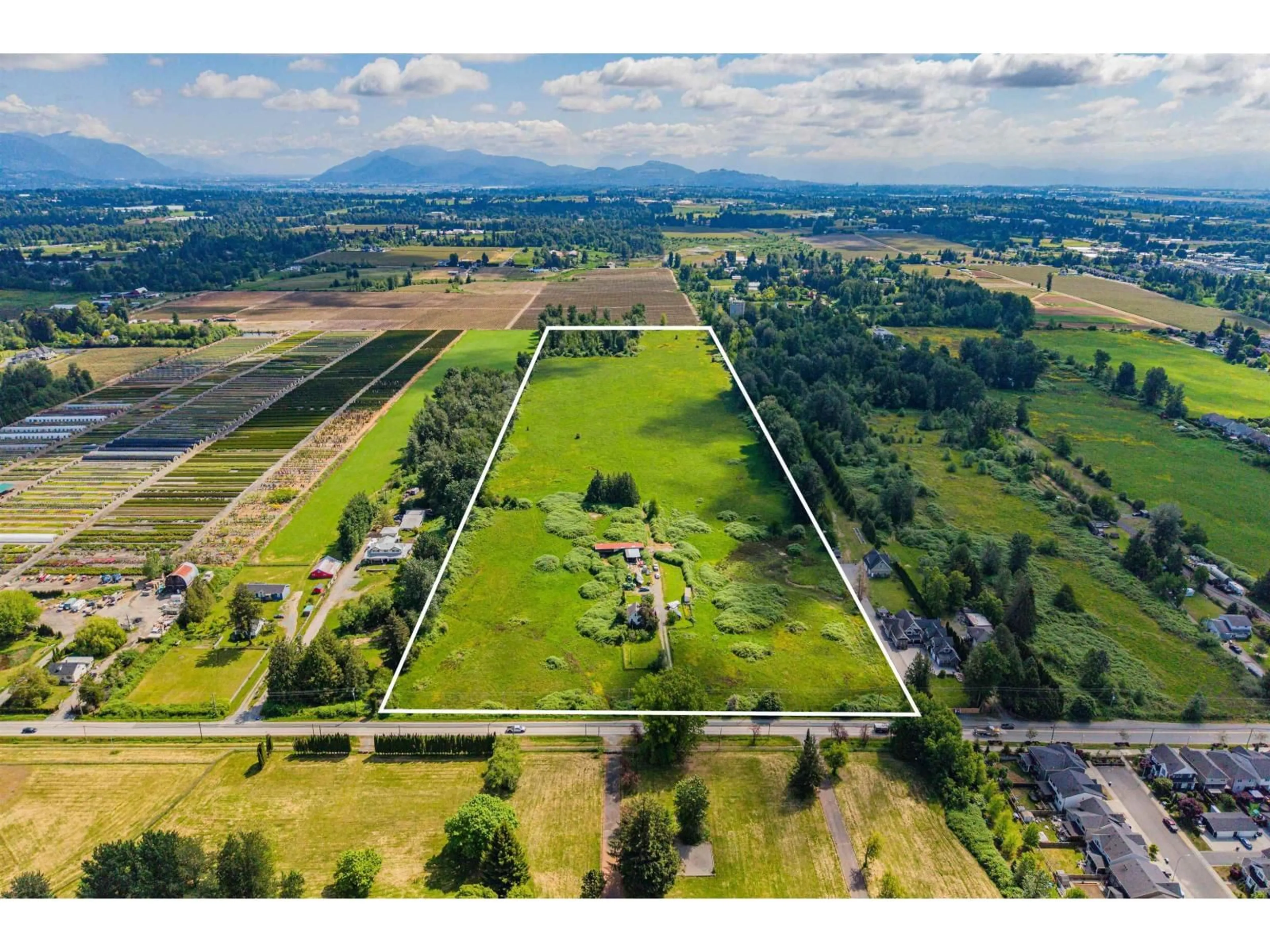 A pic from outside/outdoor area/front of a property/back of a property/a pic from drone, mountain view for 3656 272 STREET, Langley British Columbia V4W1R6