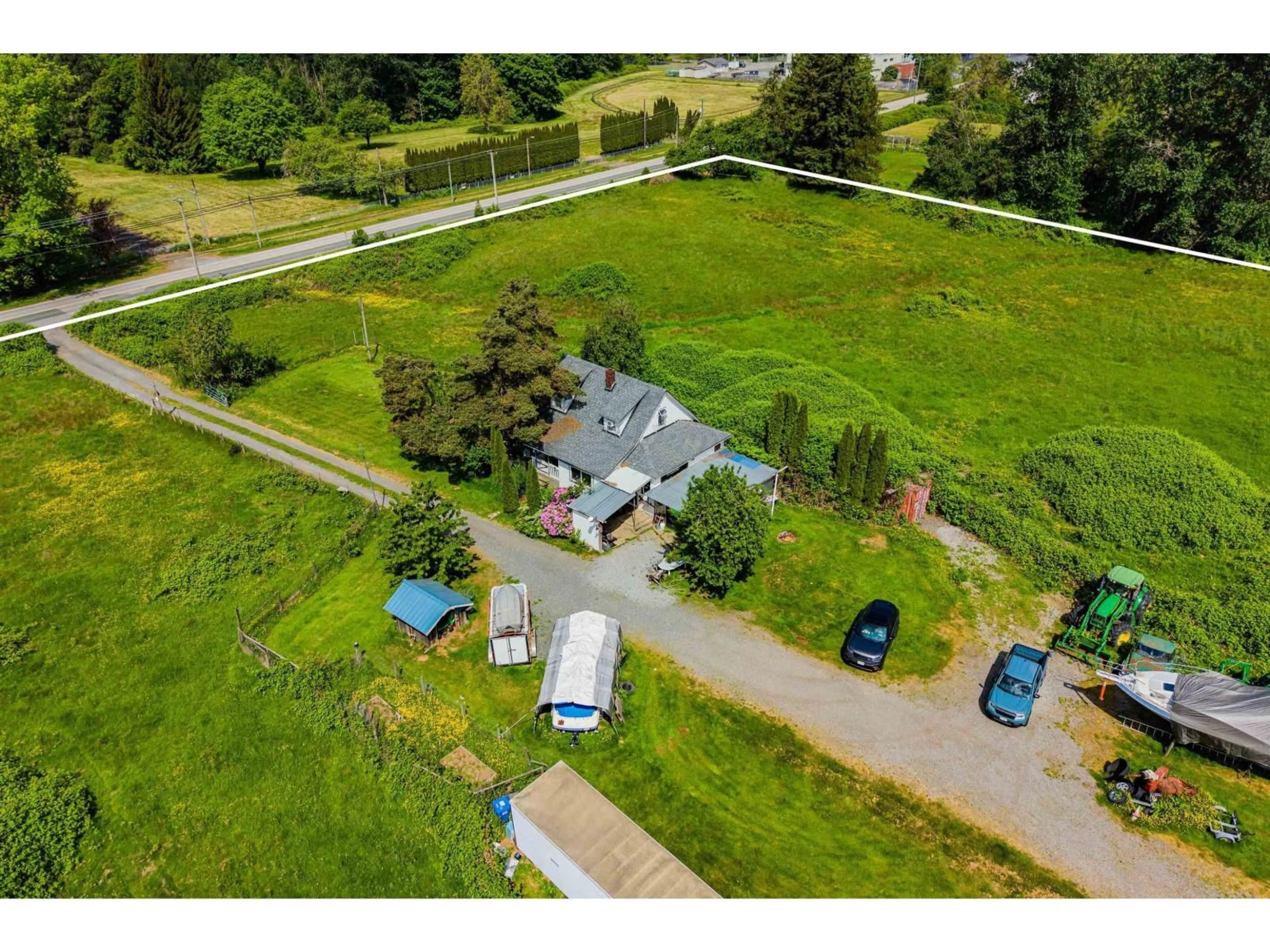 A pic from outside/outdoor area/front of a property/back of a property/a pic from drone, street for 3656 272 STREET, Langley British Columbia V4W1R6