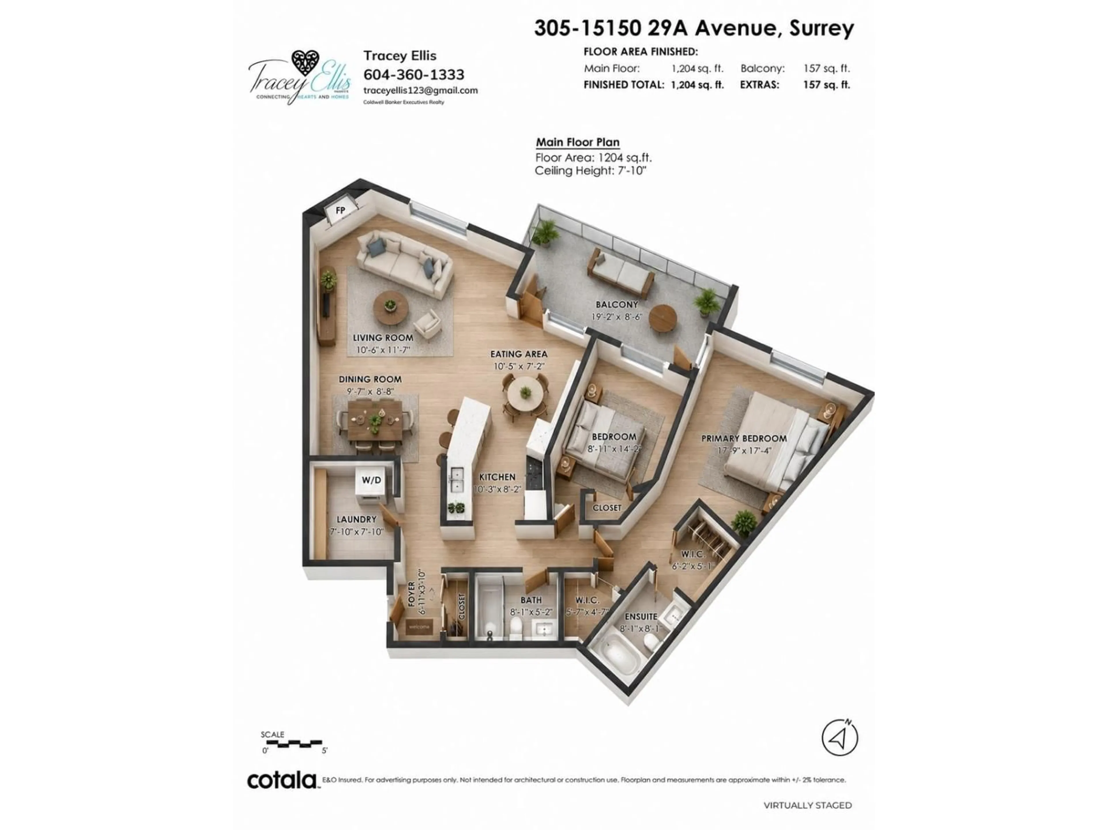 Floor plan for 305 - 15150 29A AVENUE, Surrey British Columbia V4P3B1