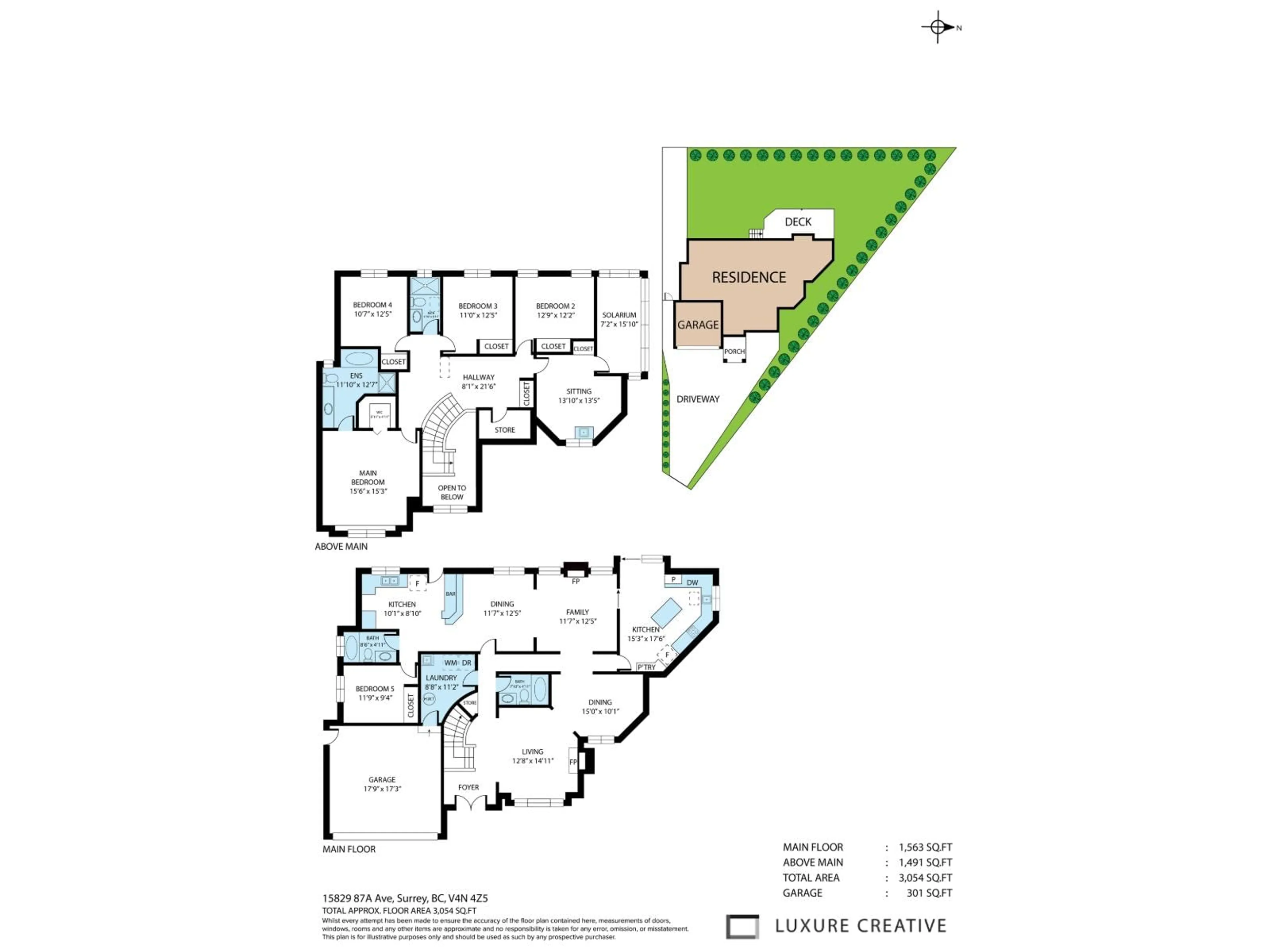 Floor plan for 15829 87A AVENUE, Surrey British Columbia V4N4Z5