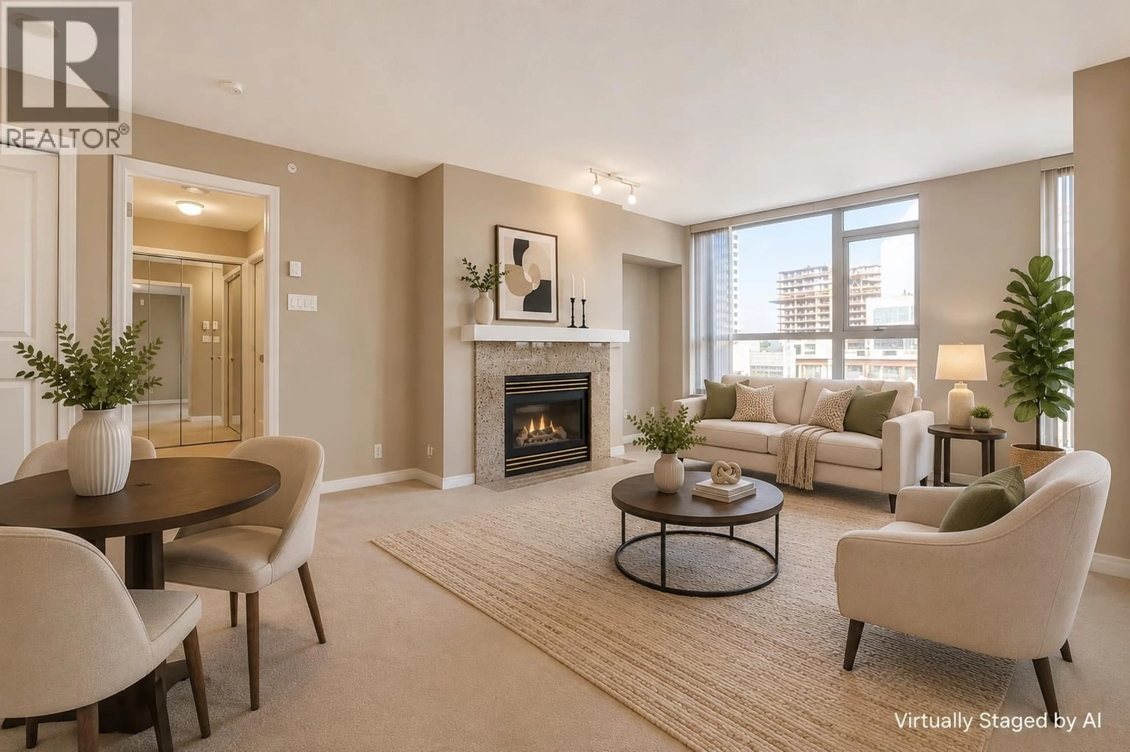 Living room with furniture, unknown for 801 - 2138 MADISON AVENUE, Burnaby British Columbia V5C6T6