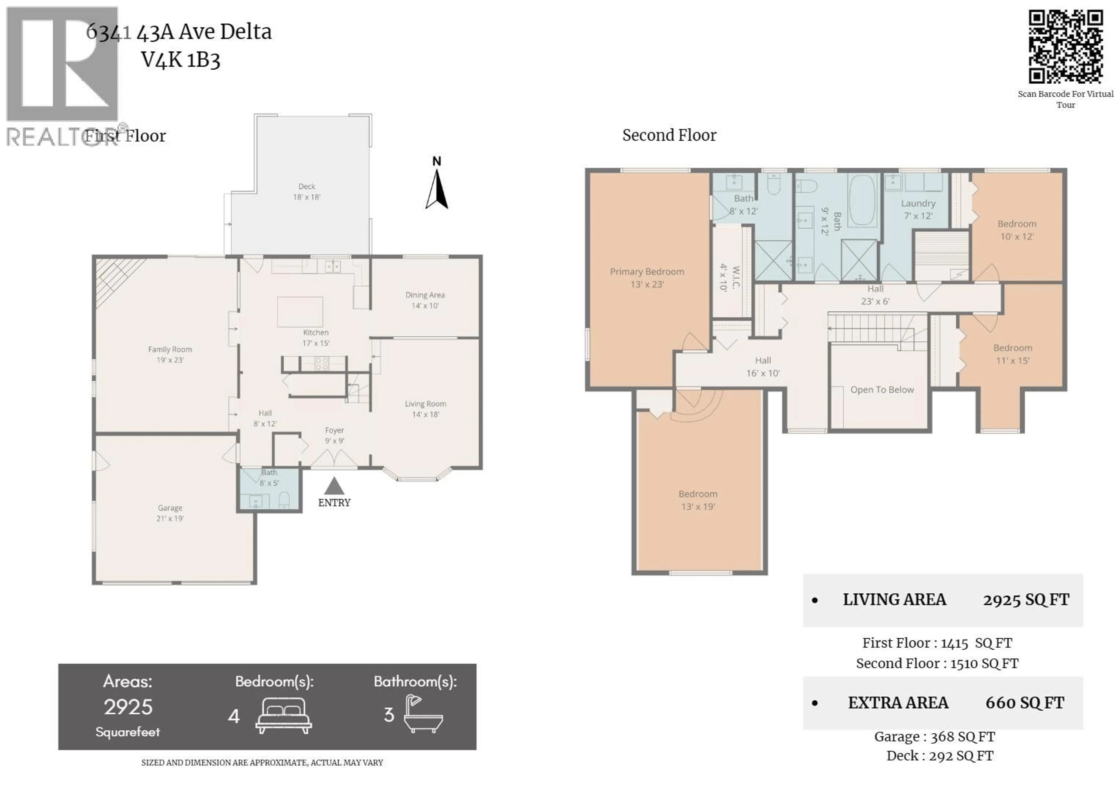 Floor plan for 6341 43A AVENUE, Delta British Columbia V4K1B3