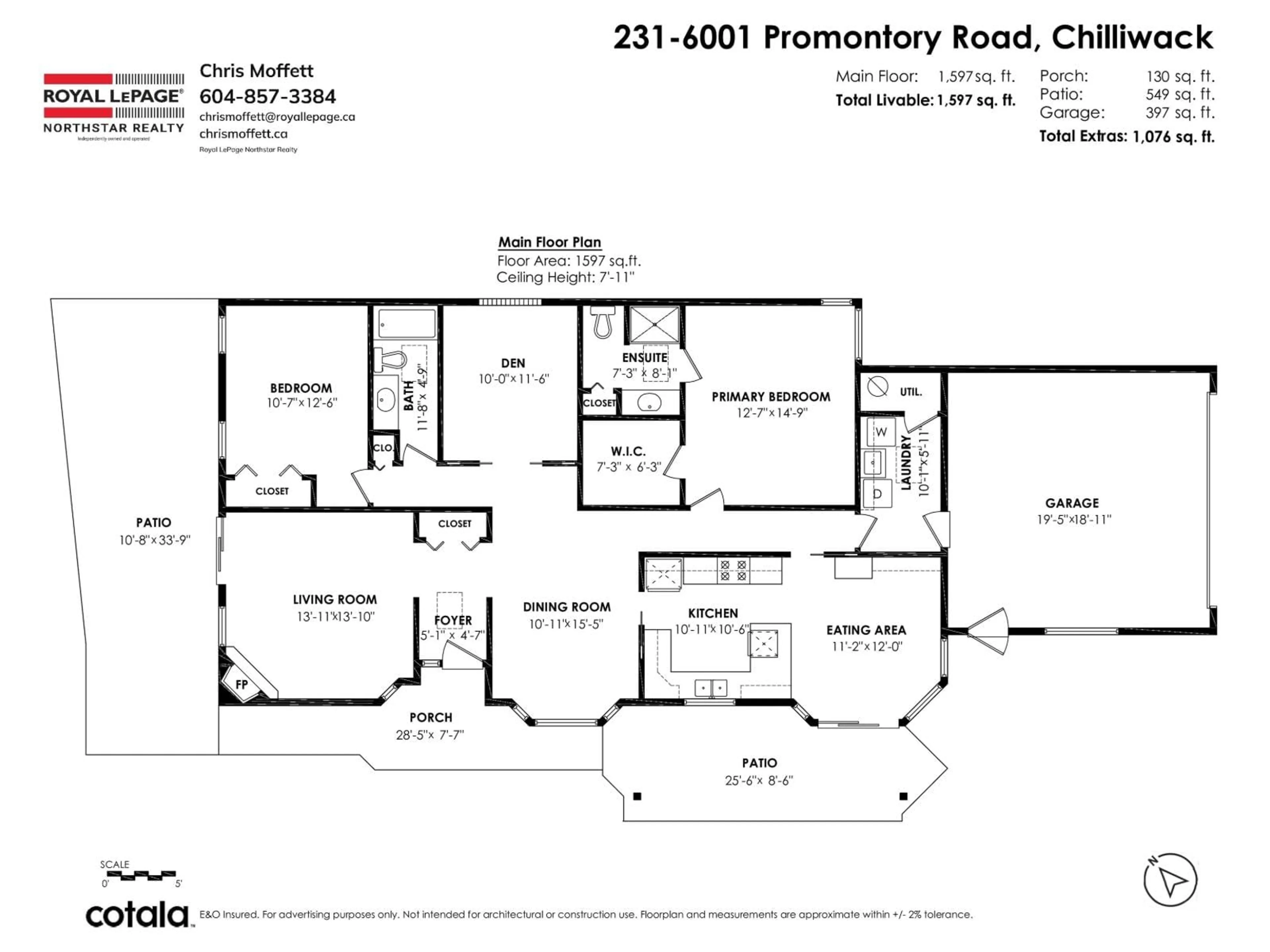 Floor plan for 231 - 6001 PROMONTORY ROAD, Chilliwack British Columbia V2R3E3