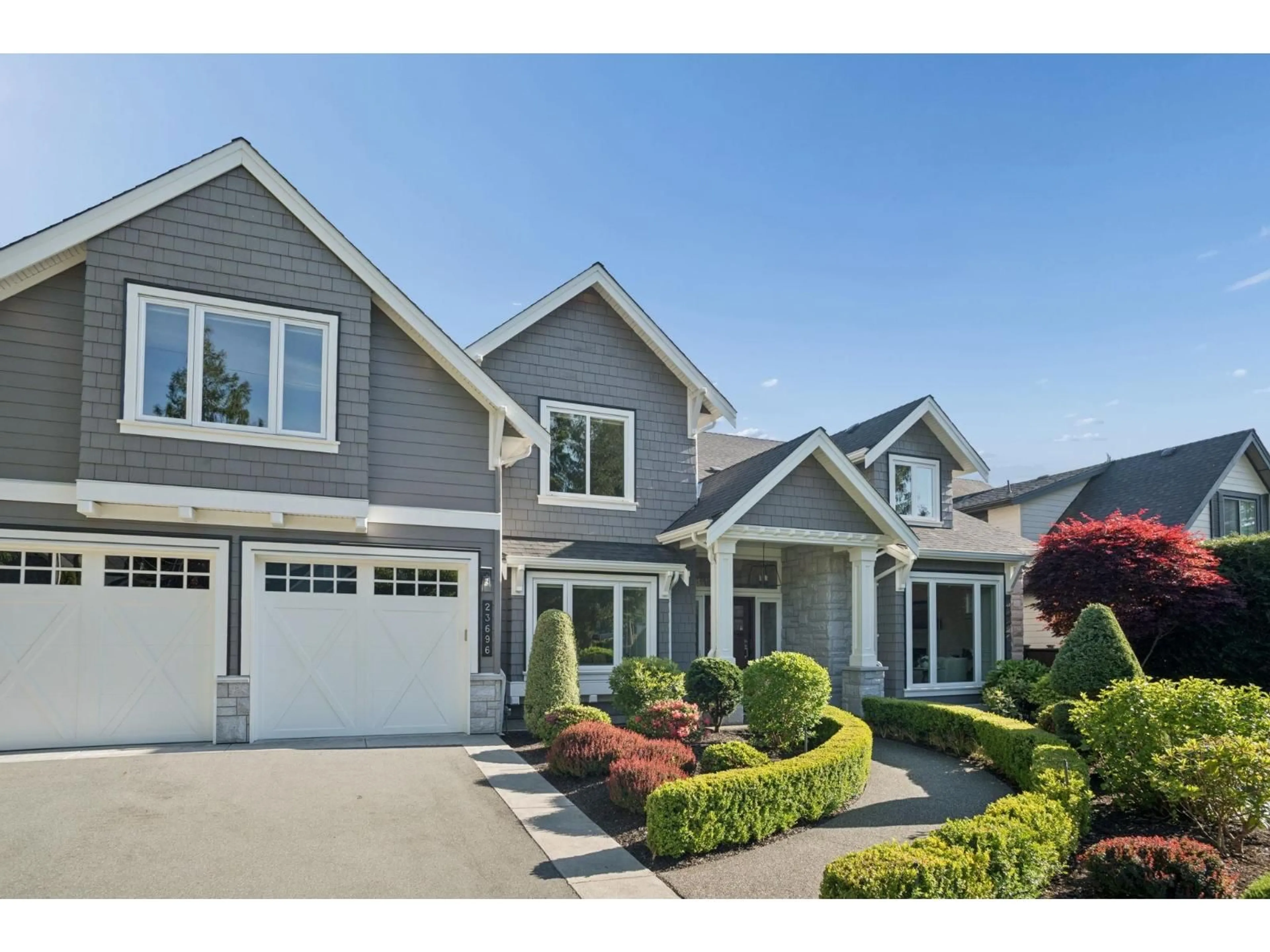 Home with vinyl exterior material, street for 23696 36A AVENUE, Langley British Columbia V2Z2J6