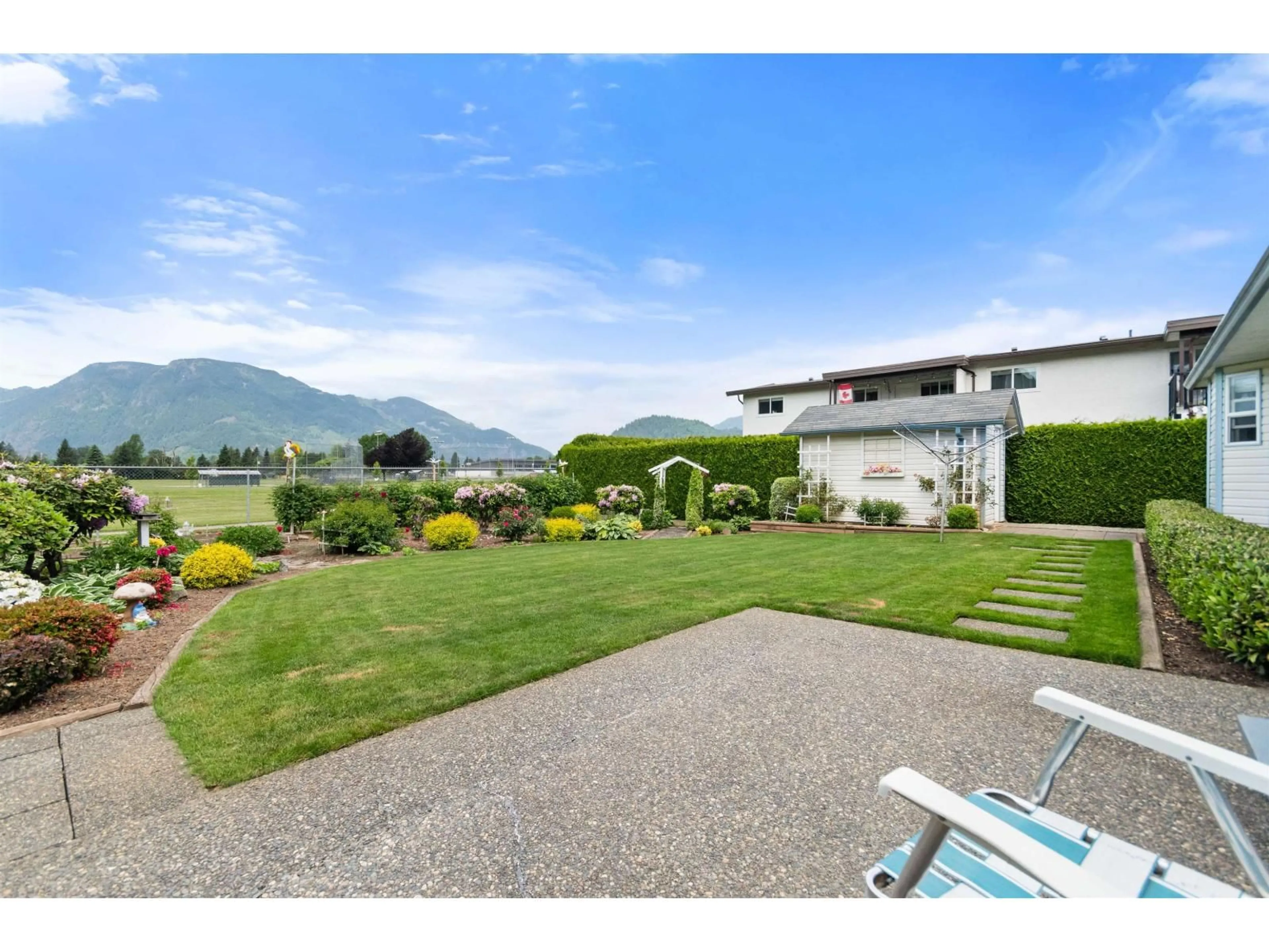 A pic from outside/outdoor area/front of a property/back of a property/a pic from drone, mountain view for 1711 BEAMAN DRIVE, Agassiz British Columbia V0M1A3