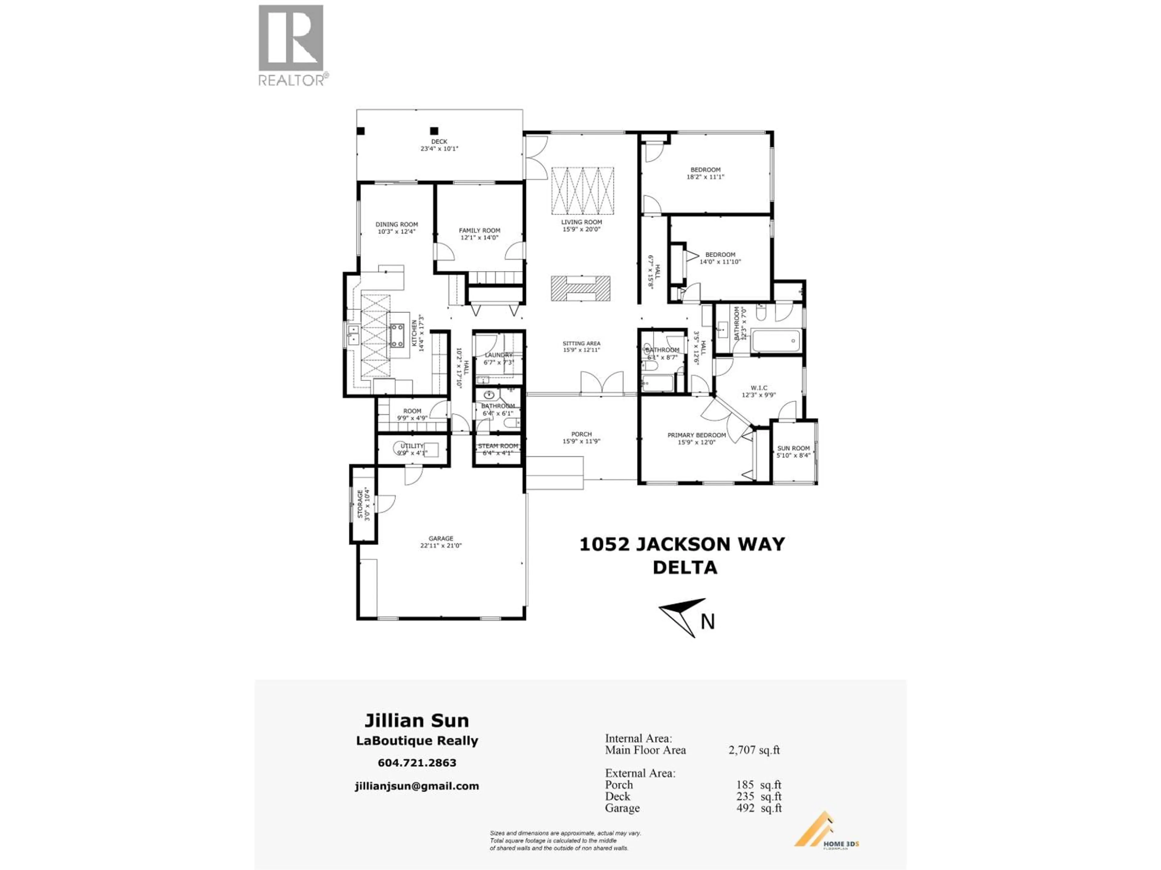 Floor plan for 1052 JACKSON WAY, Delta British Columbia V4L1W4