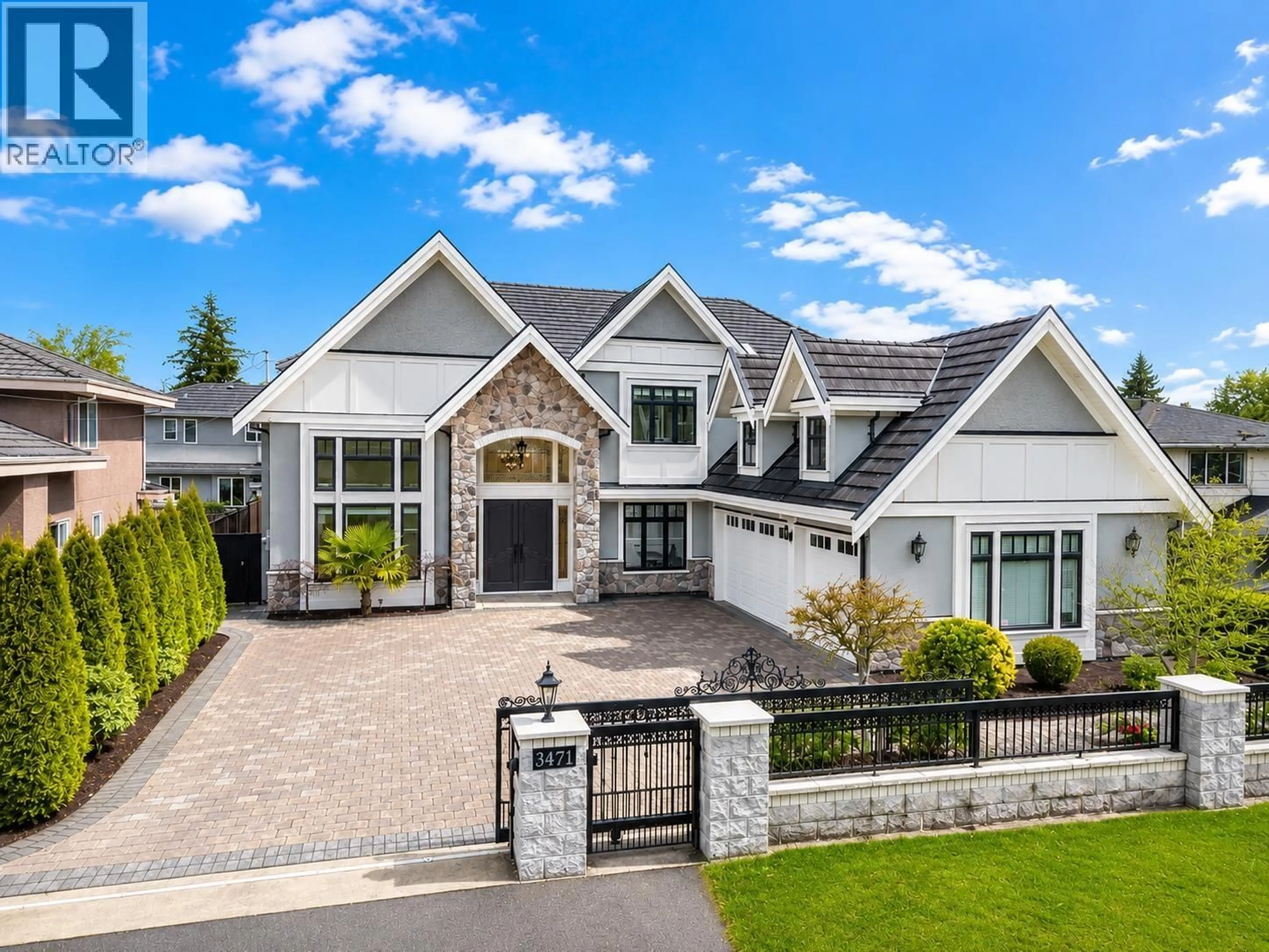 Home with vinyl exterior material, street for 3471 NEWMORE AVENUE, Richmond British Columbia V7C1M5