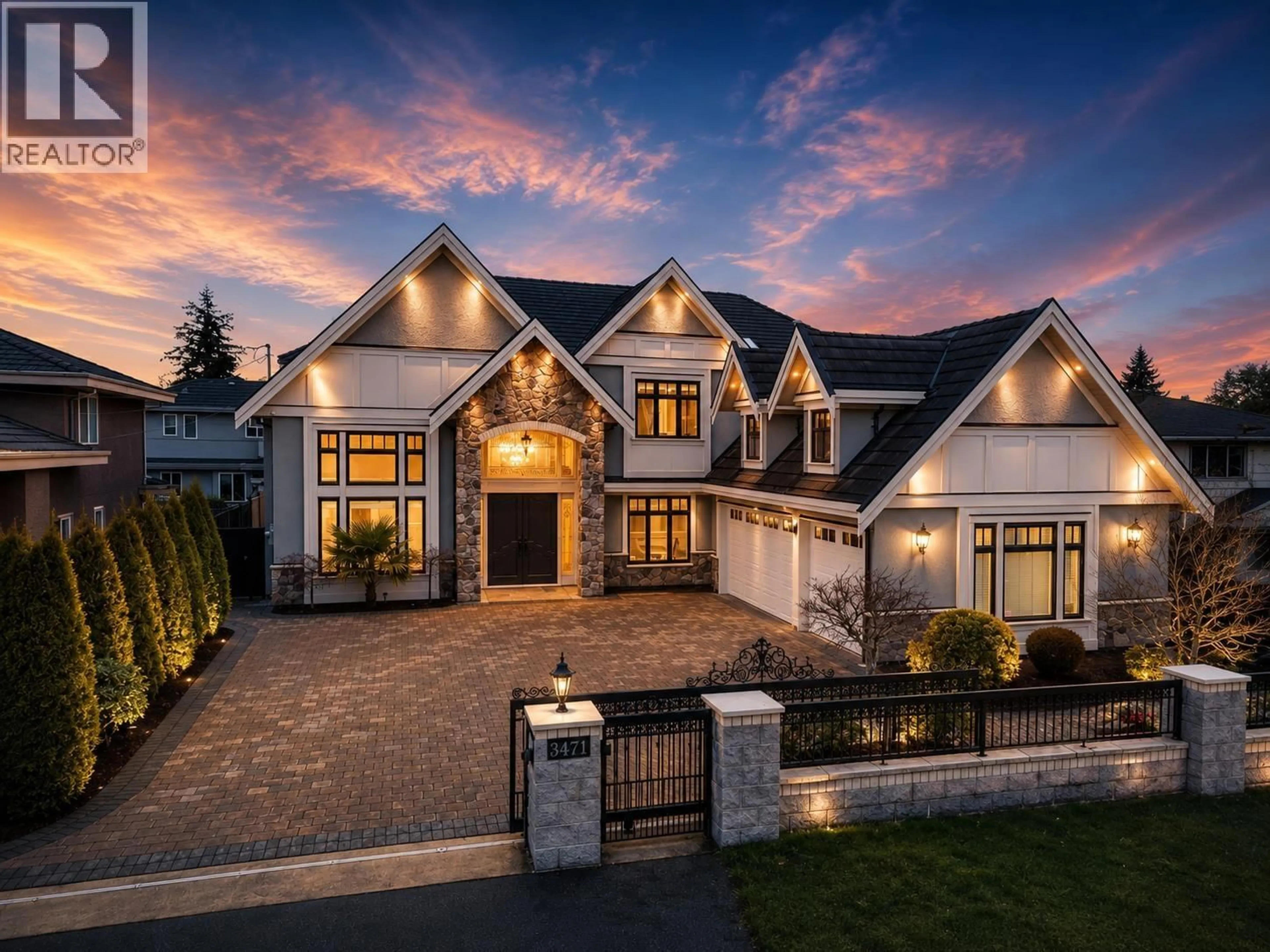 Home with brick exterior material, street for 3471 NEWMORE AVENUE, Richmond British Columbia V7C1M5