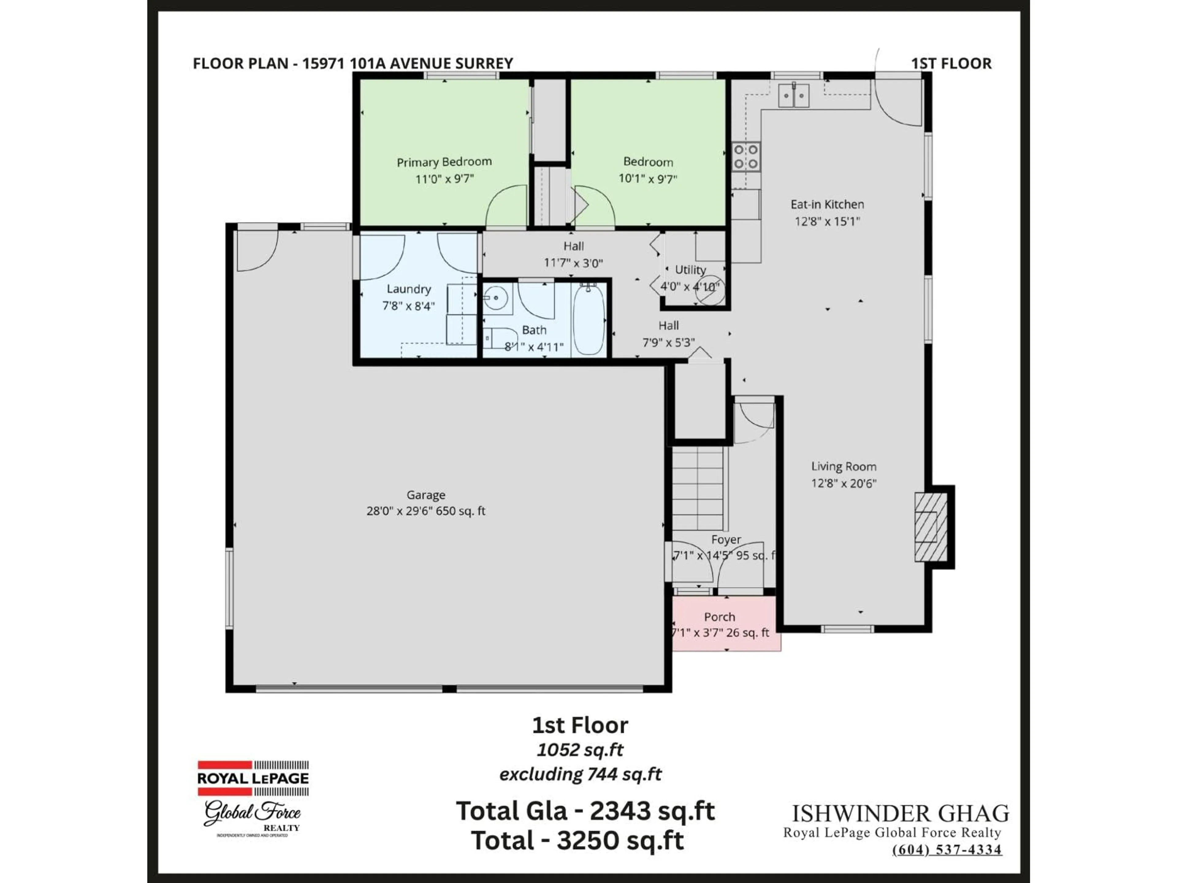 Floor plan for 15971 101A AVENUE, Surrey British Columbia V4N2N6