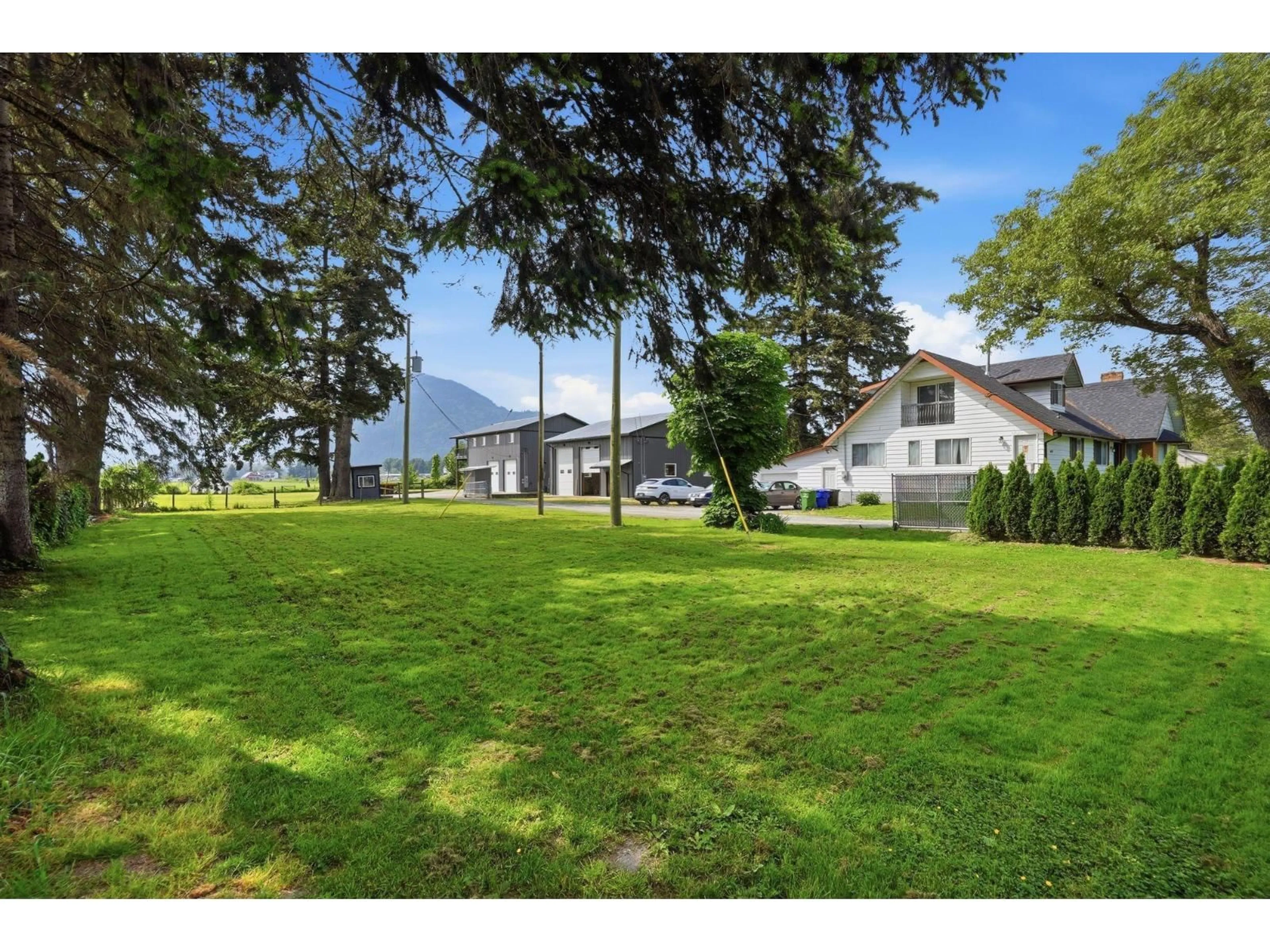 A pic from outside/outdoor area/front of a property/back of a property/a pic from drone, mountain view for 6155 BLACKBURN ROAD, Sardis - Greendale British Columbia V2R4N9