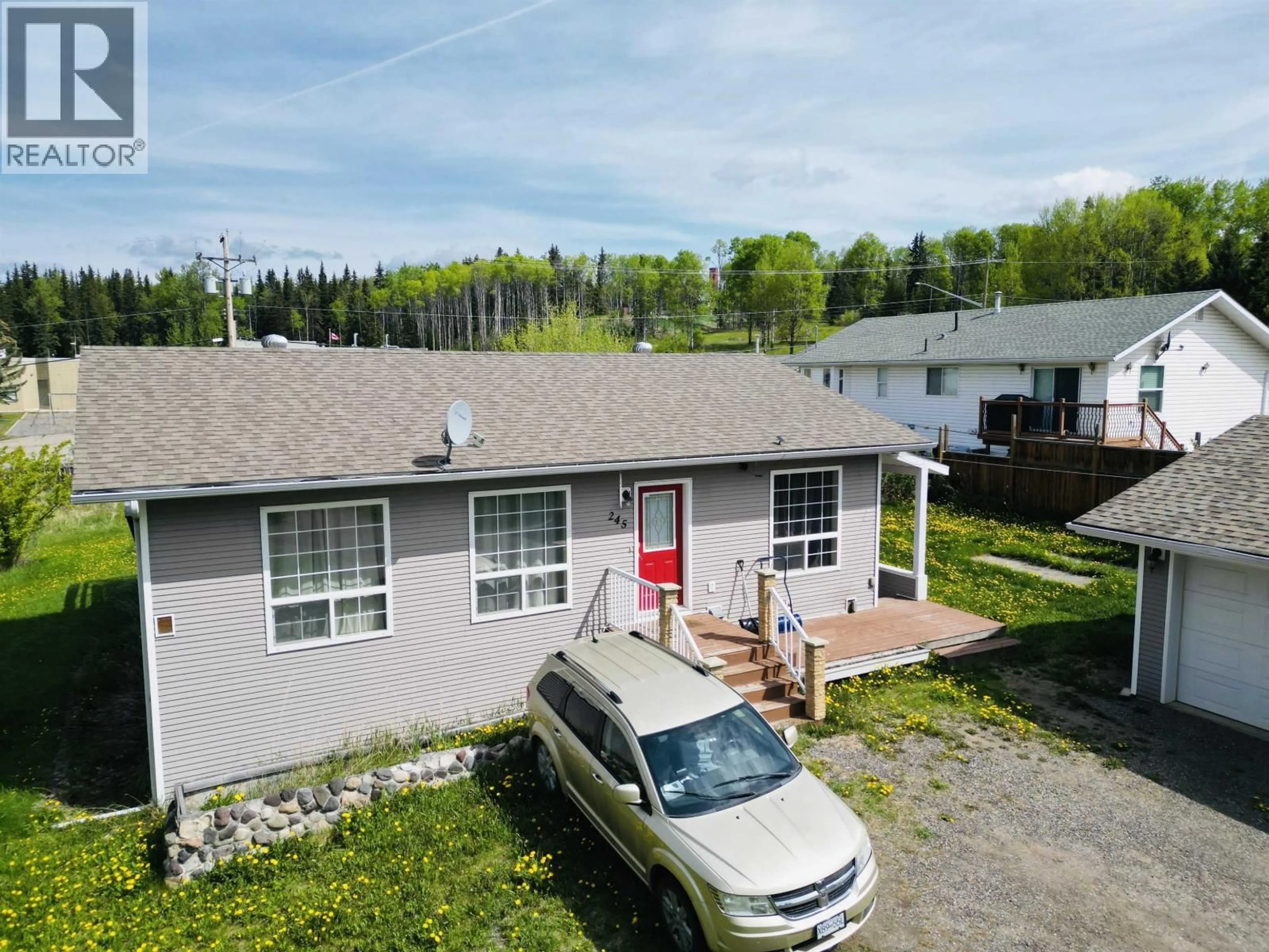 A pic from outside/outdoor area/front of a property/back of a property/a pic from drone, street for 245 8TH AVENUE, Burns Lake British Columbia V0J1E0