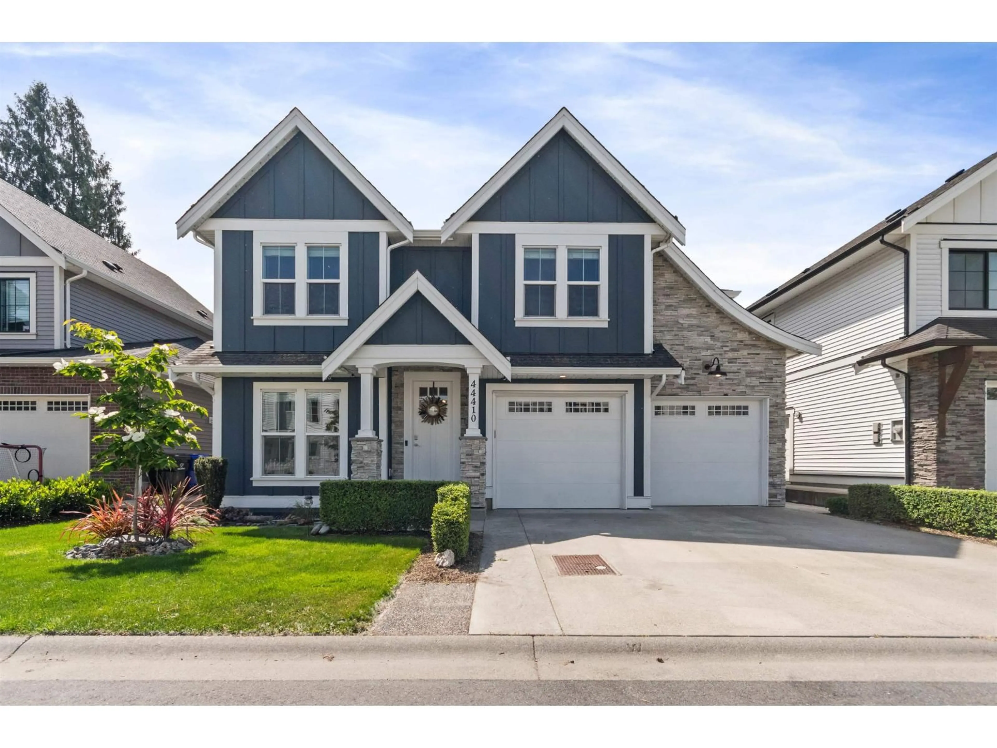 Home with vinyl exterior material, street for 44410 FRESHWATER DRIVE, Chilliwack British Columbia V2R6A3