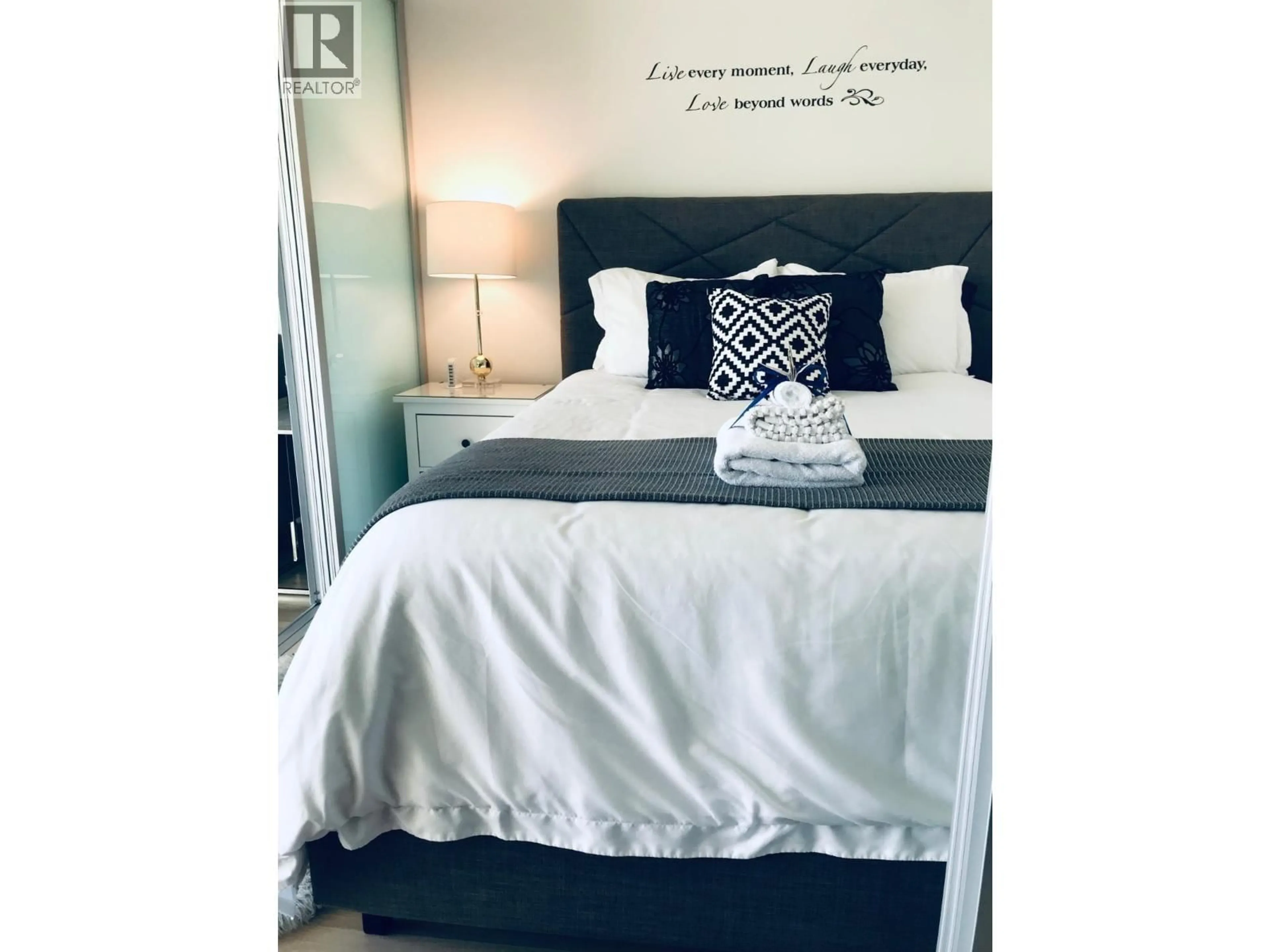 Bedroom with bed, unknown for 508 - 1788 COLUMBIA STREET, Vancouver British Columbia V5Y0L7
