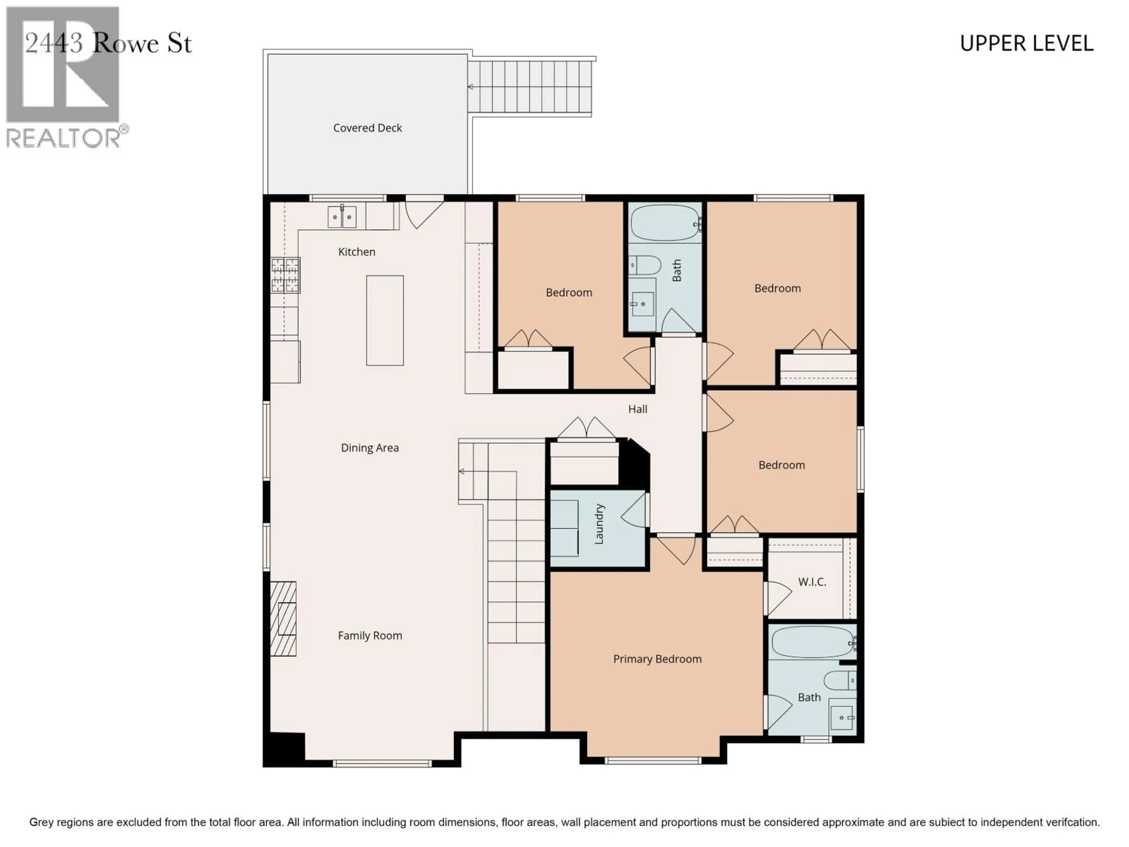 Floor plan for 2443 ROWE STREET, Prince George British Columbia V2N0B9