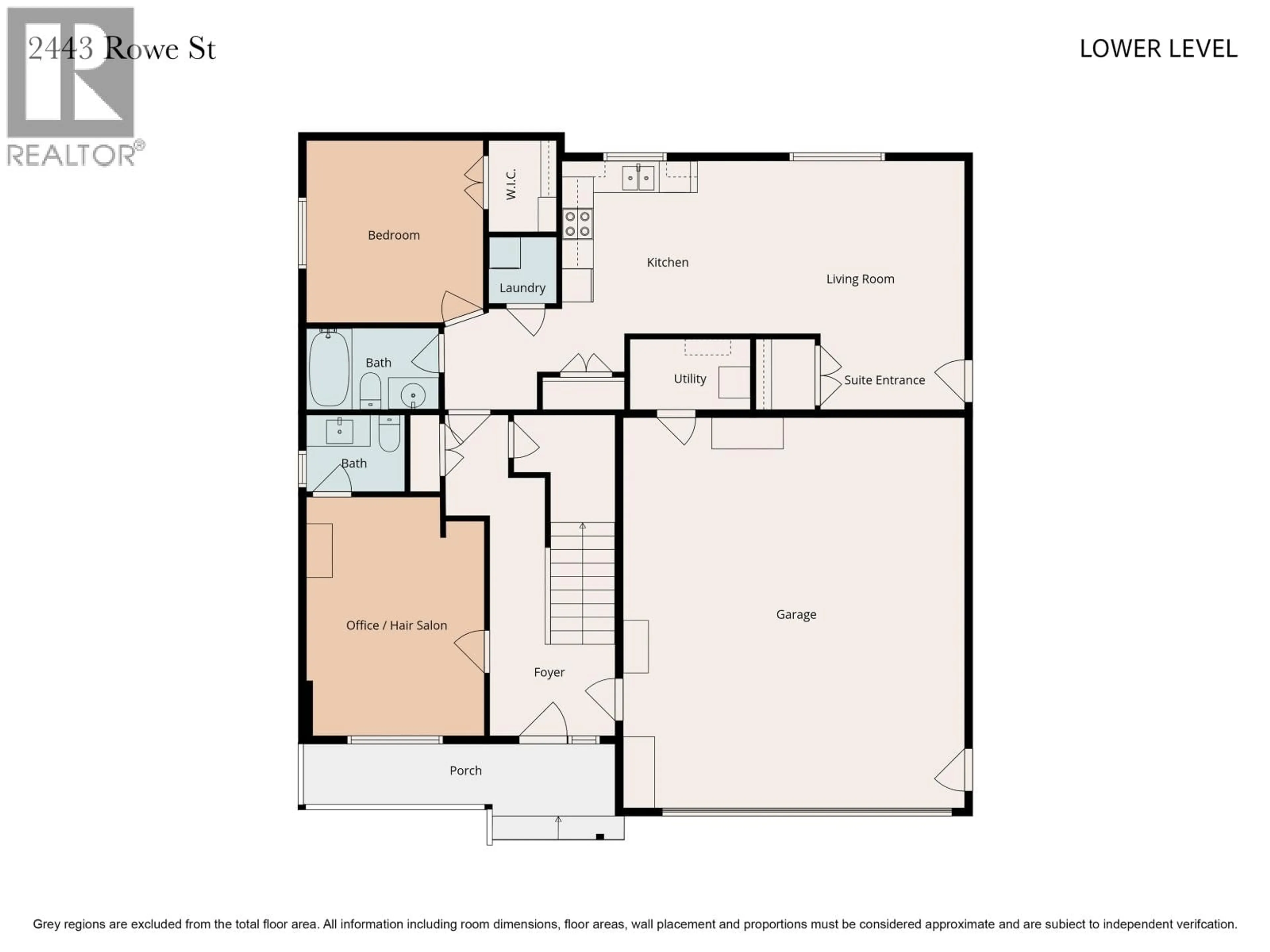 Floor plan for 2443 ROWE STREET, Prince George British Columbia V2N0B9