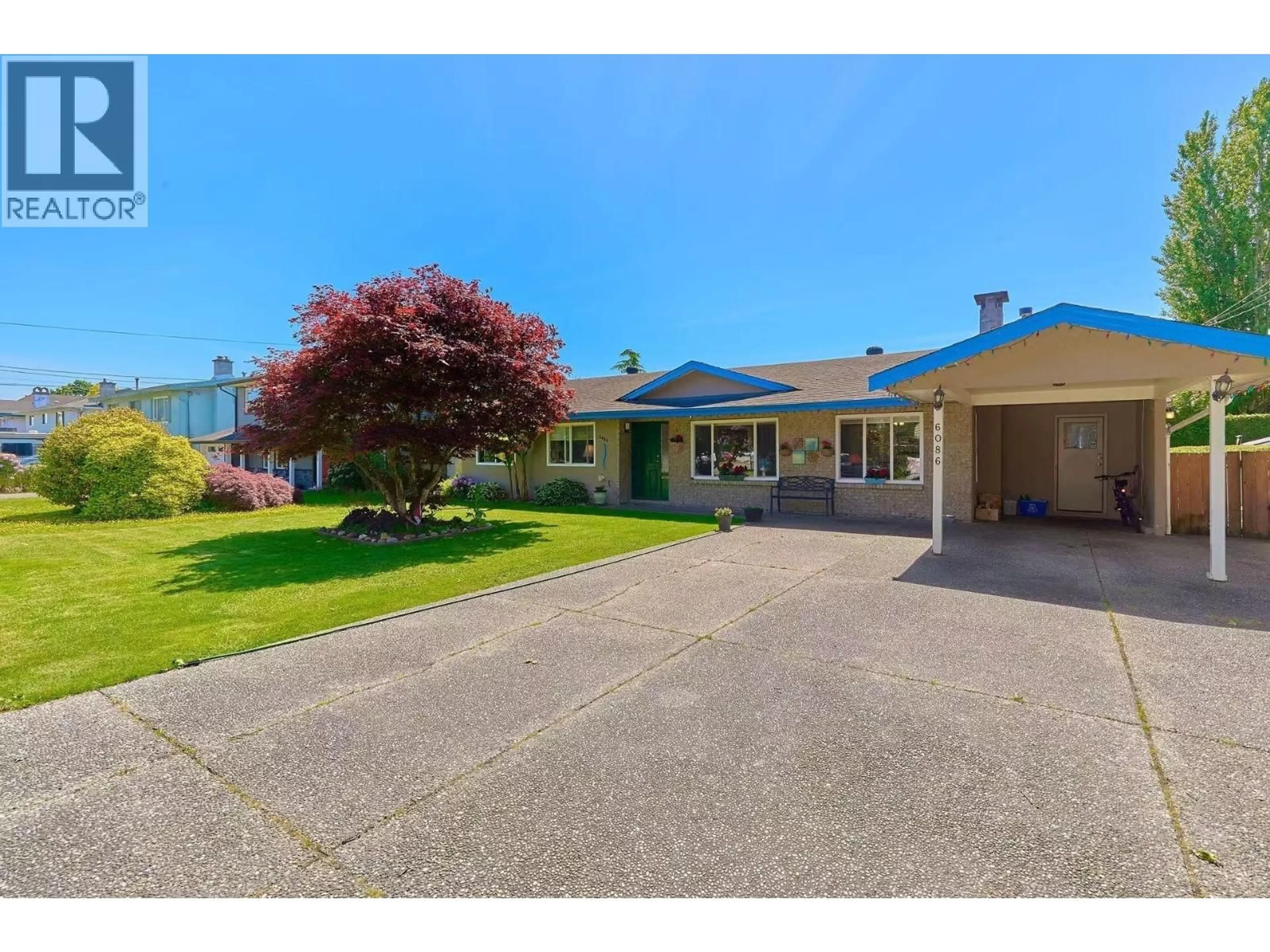 A pic from outside/outdoor area/front of a property/back of a property/a pic from drone, street for 6086 49 AVENUE, Delta British Columbia V4K1Z1