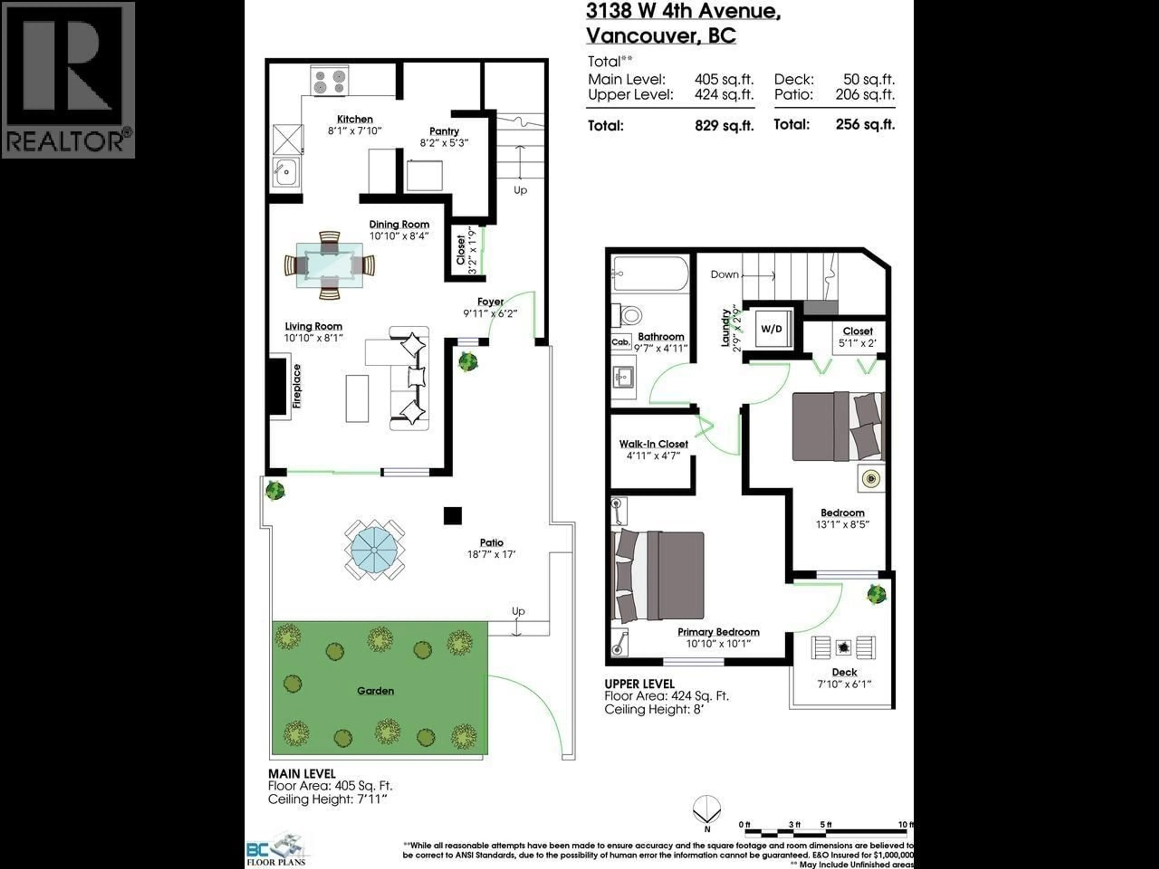 Floor plan for 3138 4TH AVENUE, Vancouver British Columbia V6K1R7