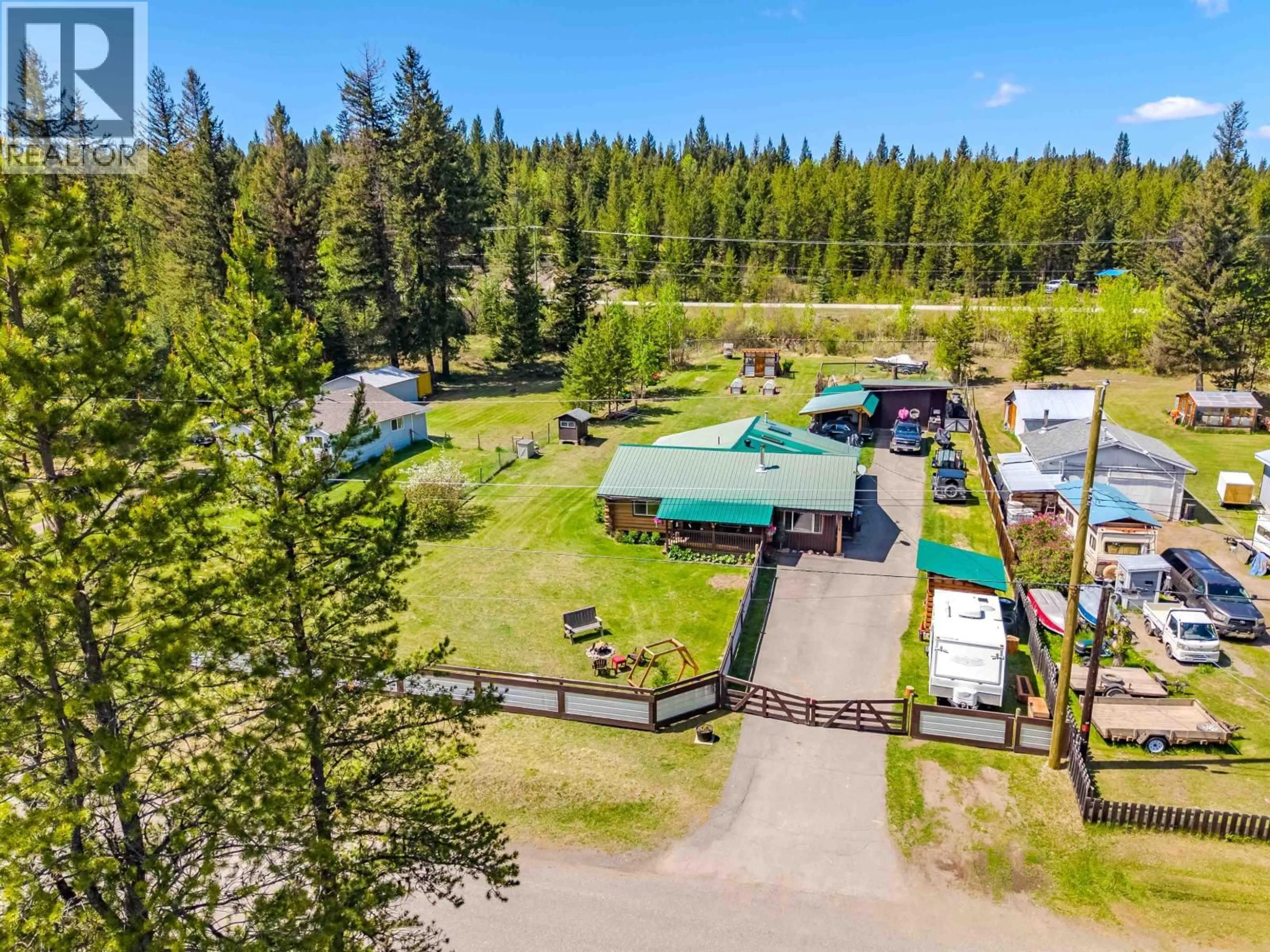 A pic from outside/outdoor area/front of a property/back of a property/a pic from drone, unknown for 5134 PERKINS ROAD, Forest Grove British Columbia V0K1G0