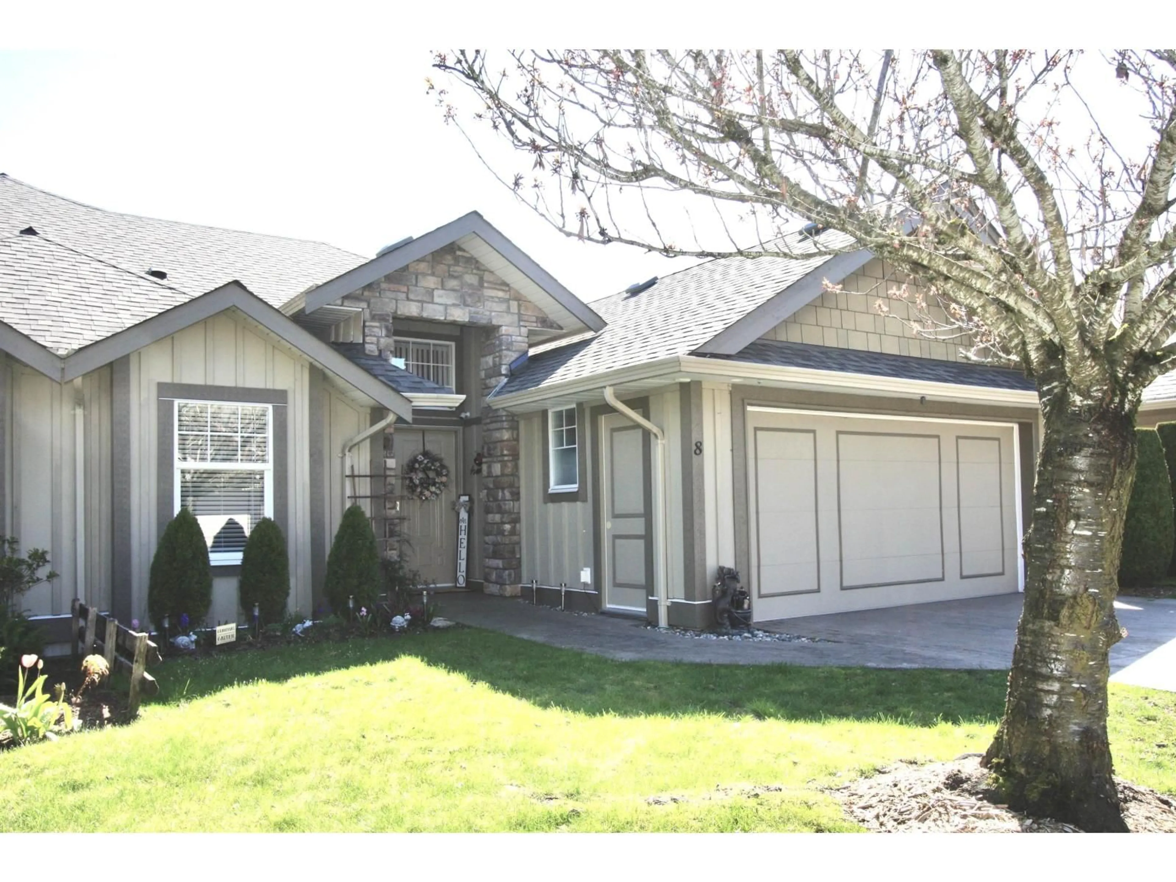 Home with vinyl exterior material, street for 8 - 3348 MT LEHMAN ROAD, Abbotsford British Columbia V4X2M9