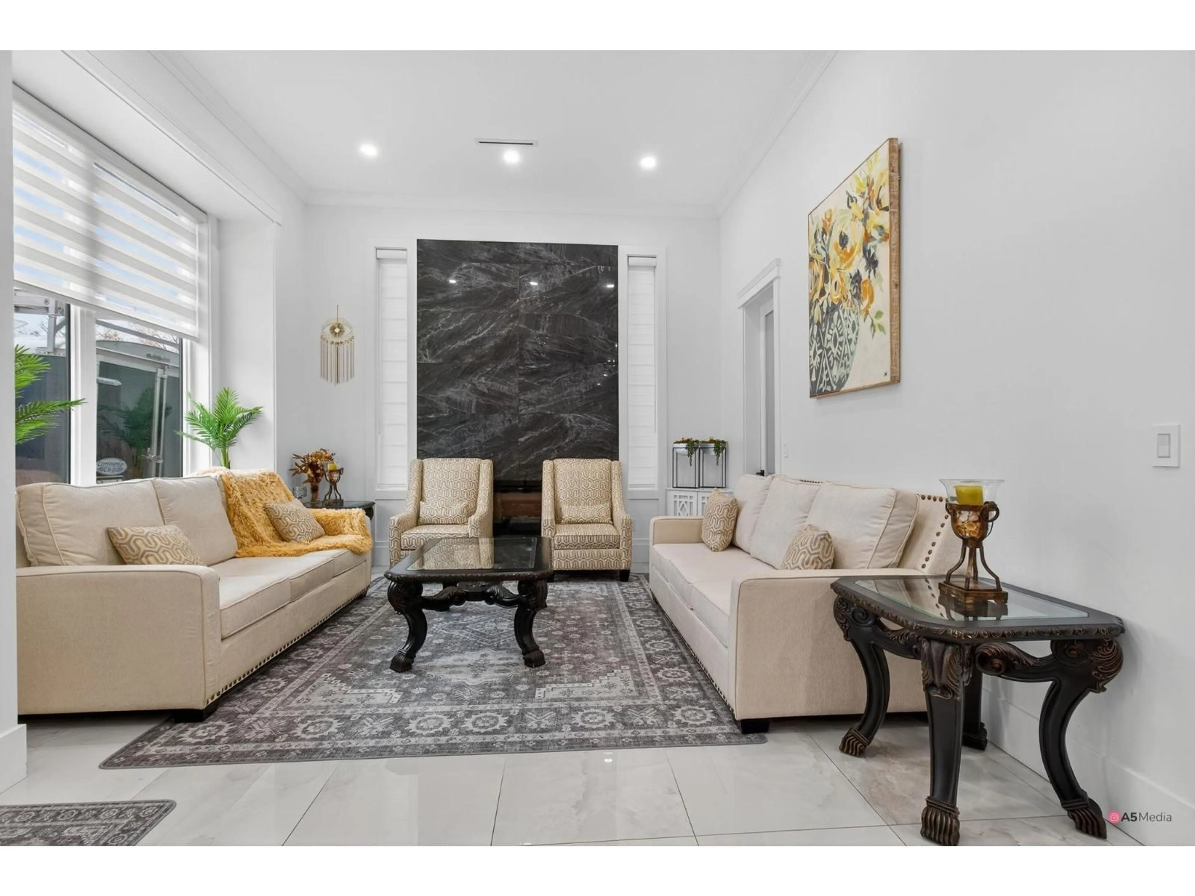 Living room with furniture, ceramic/tile floor for 17925 56A AVENUE, Surrey British Columbia V3S5H4