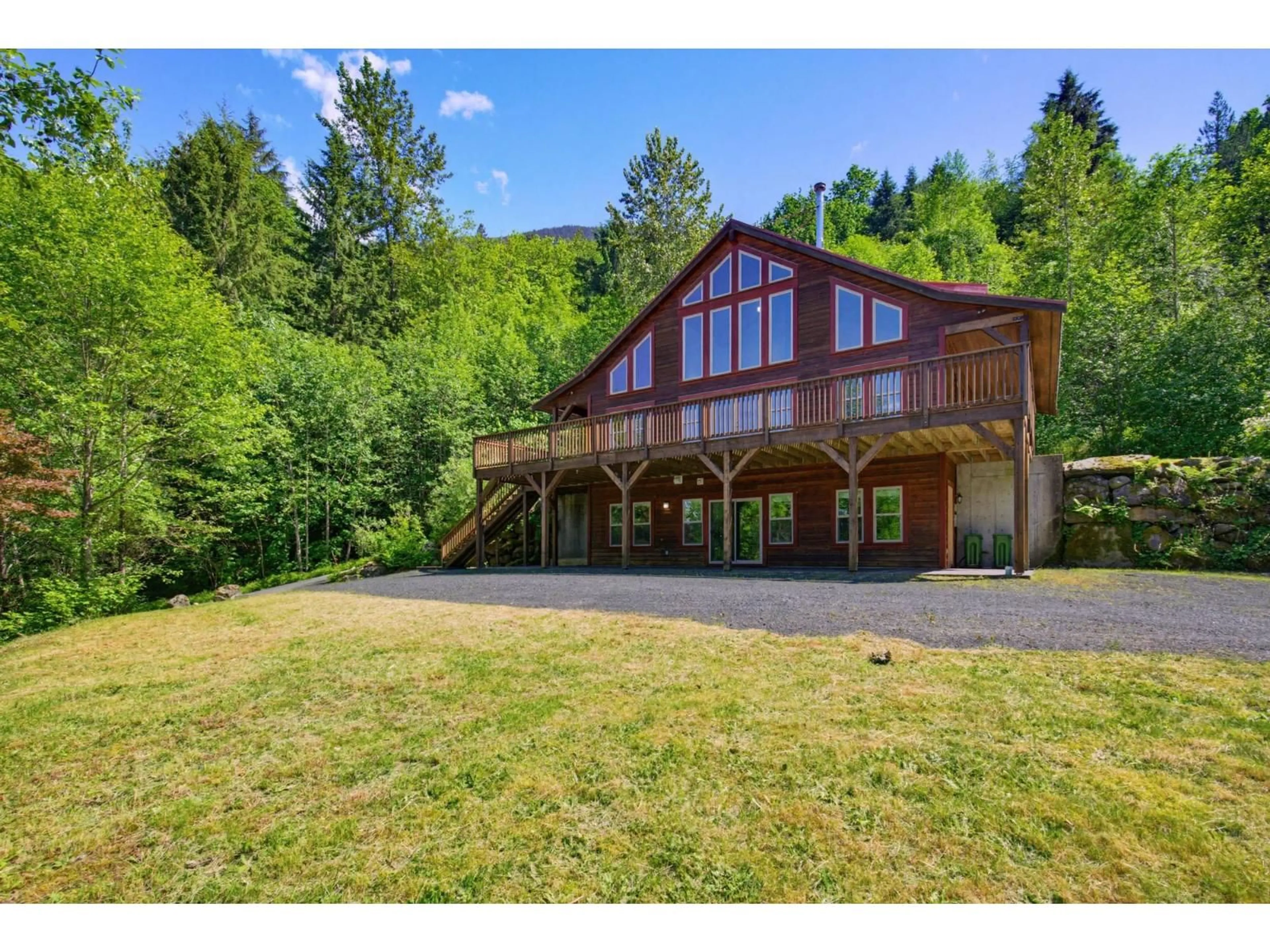 A pic from outside/outdoor area/front of a property/back of a property/a pic from drone, mountain view for 6981 MARBLE HILL ROAD, Chilliwack British Columbia V4Z1J5