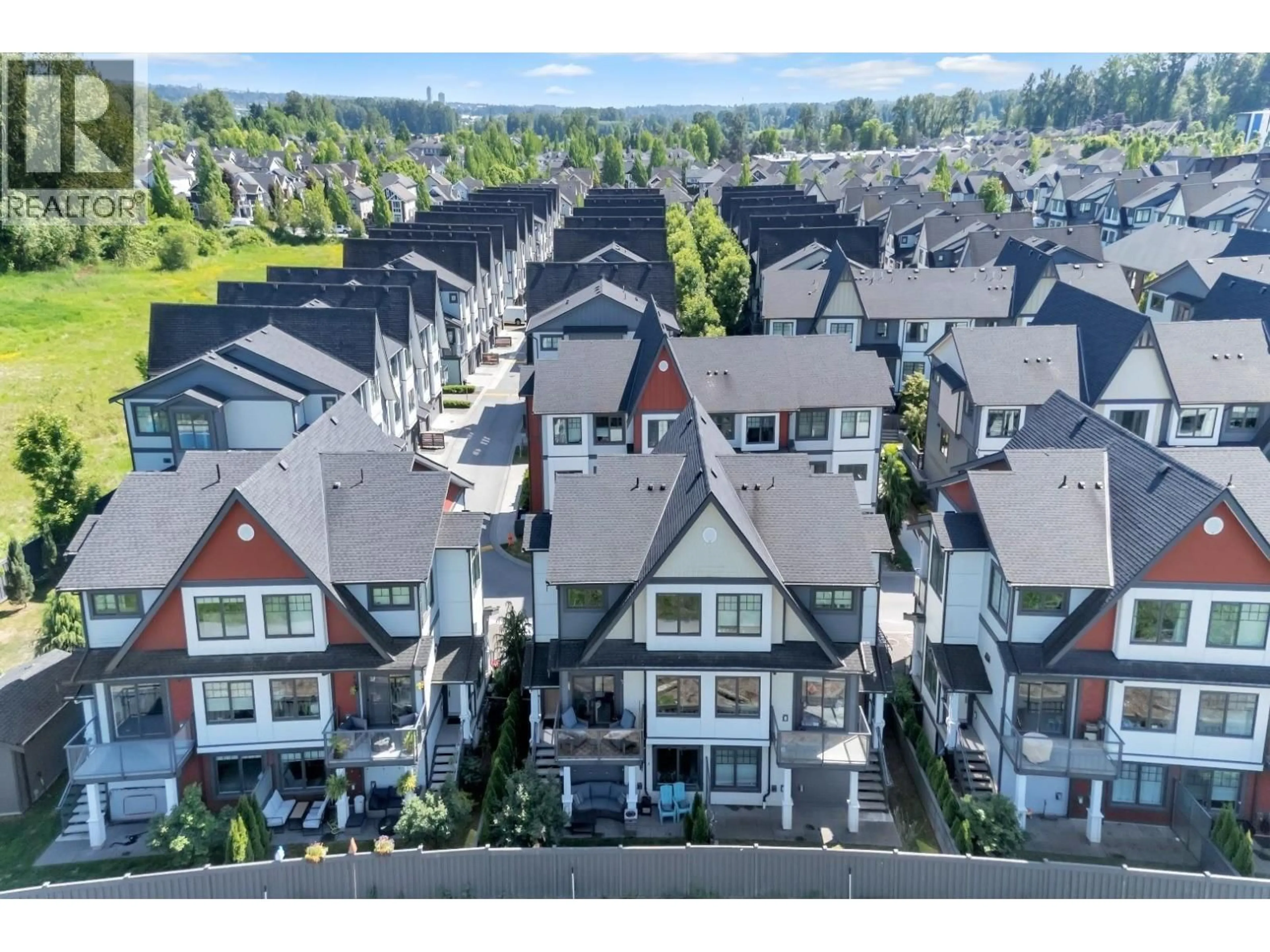 A pic from outside/outdoor area/front of a property/back of a property/a pic from drone, mountain view for 143 - 19451 SUTTON AVENUE, Pitt Meadows British Columbia V3Y0G6