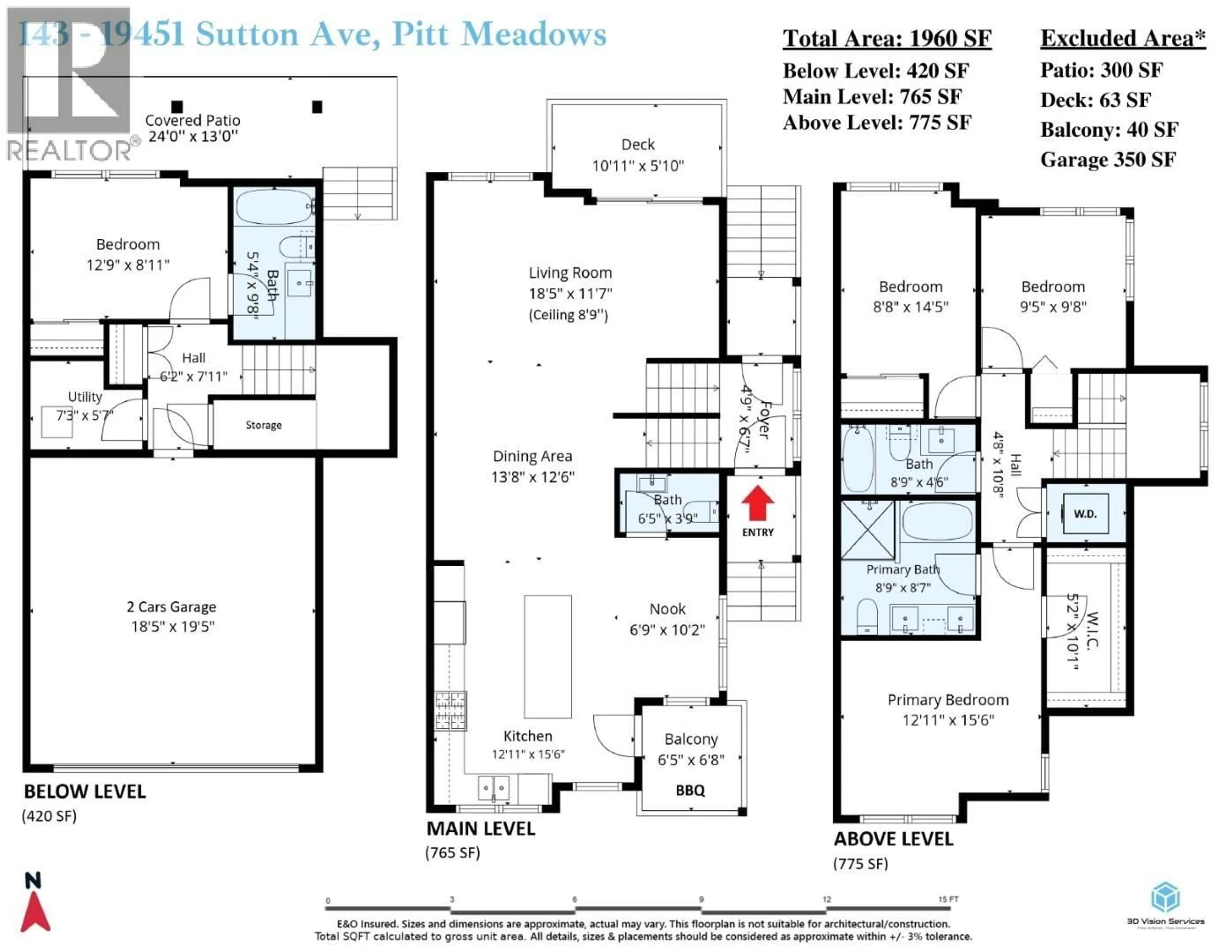 Floor plan for 143 - 19451 SUTTON AVENUE, Pitt Meadows British Columbia V3Y0G6