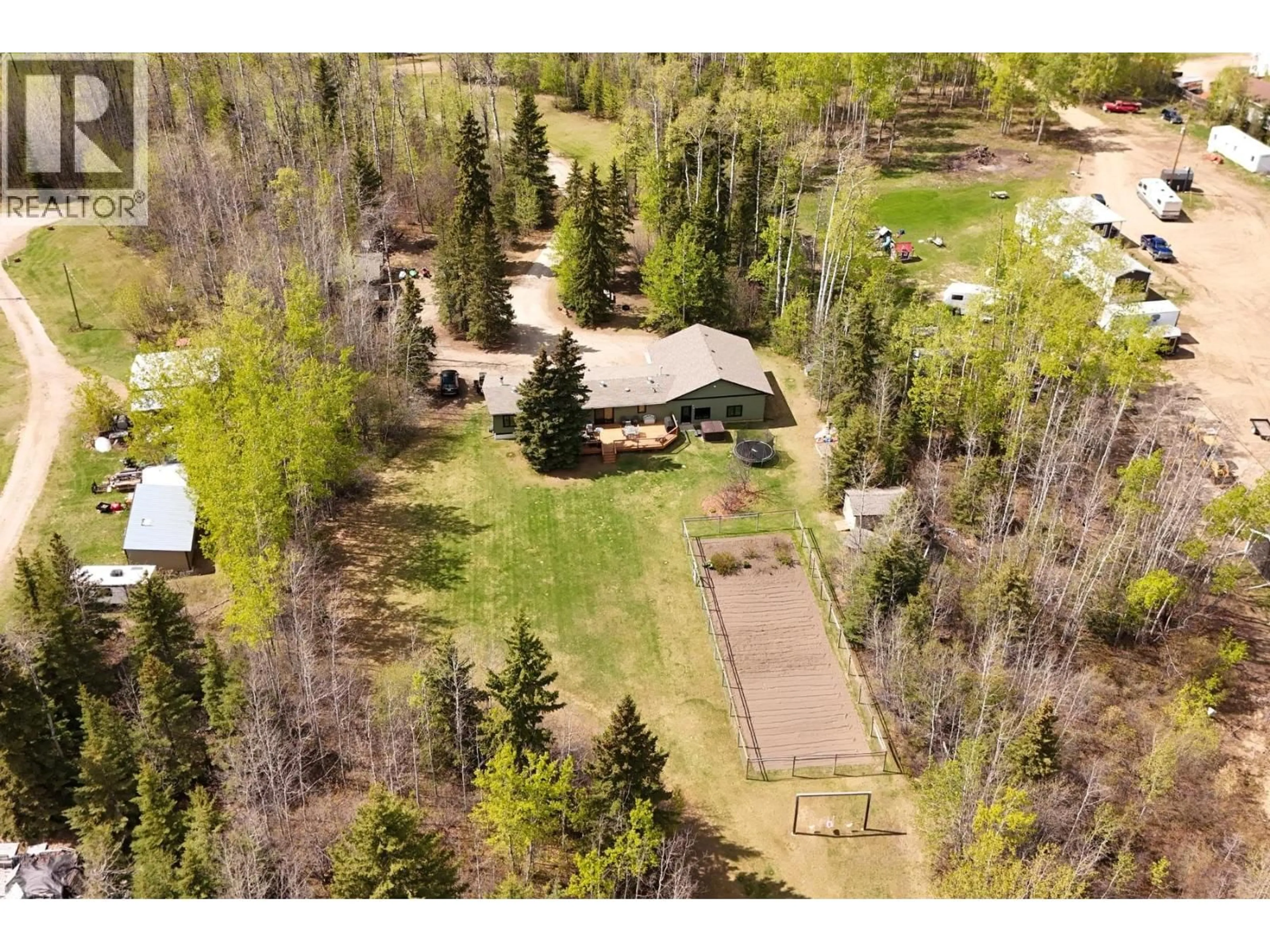 A pic from outside/outdoor area/front of a property/back of a property/a pic from drone, unknown for 13389 281 ROAD, Charlie Lake British Columbia V0C1H0