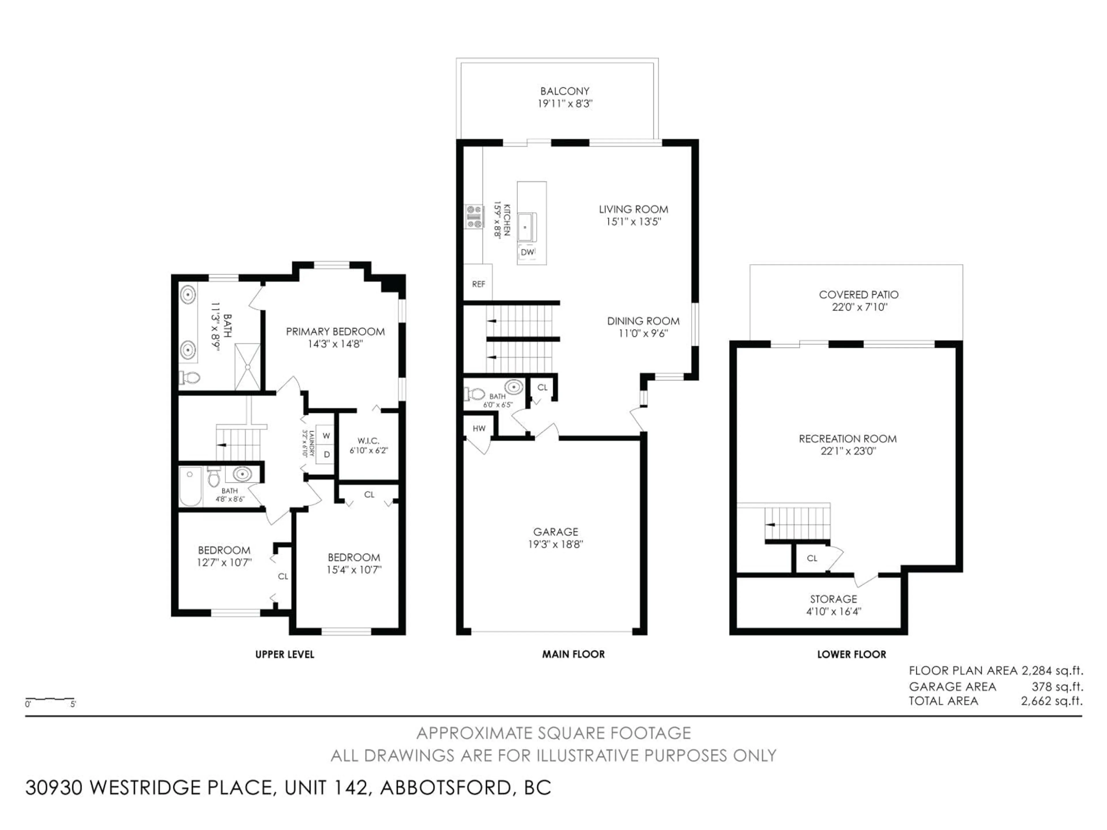 Floor plan for 142 - 30930 WESTRIDGE PLACE, Abbotsford British Columbia V2T0H6