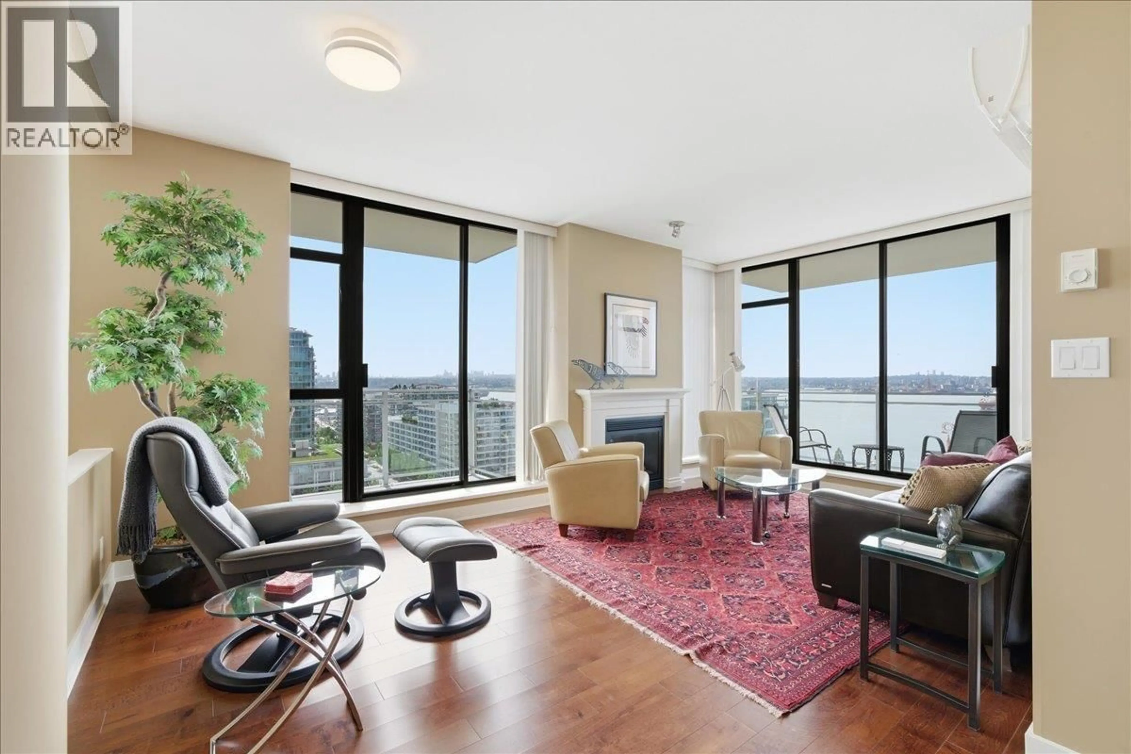 Living room with furniture, unknown for 1601 - 155 1ST STREET, North Vancouver British Columbia V7M3N8